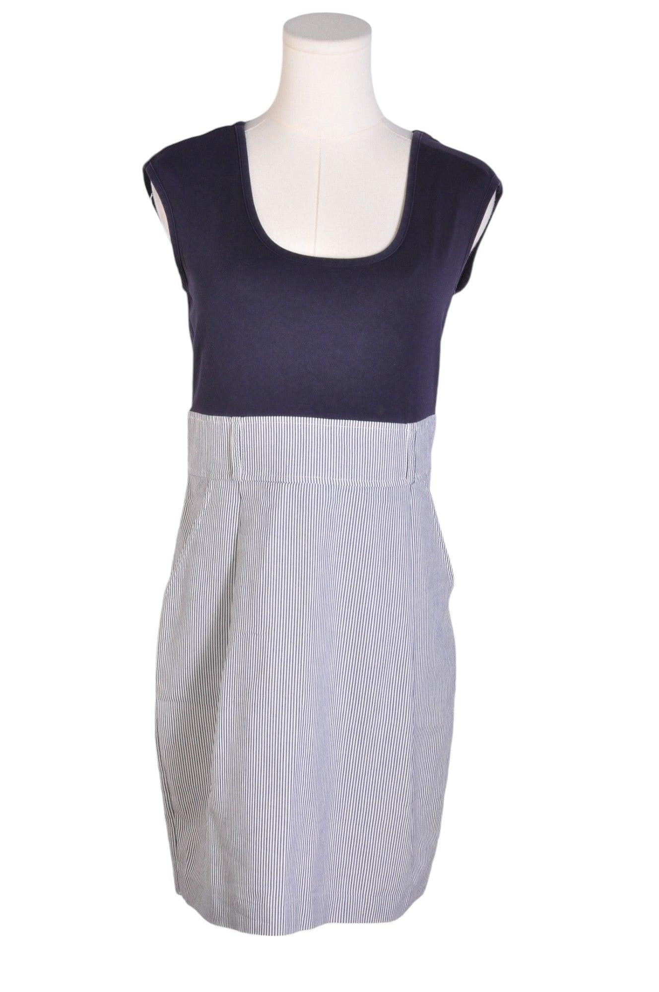 Stylish ARMANI Blue Regular Fit Women's Sheath Dress - Size 8