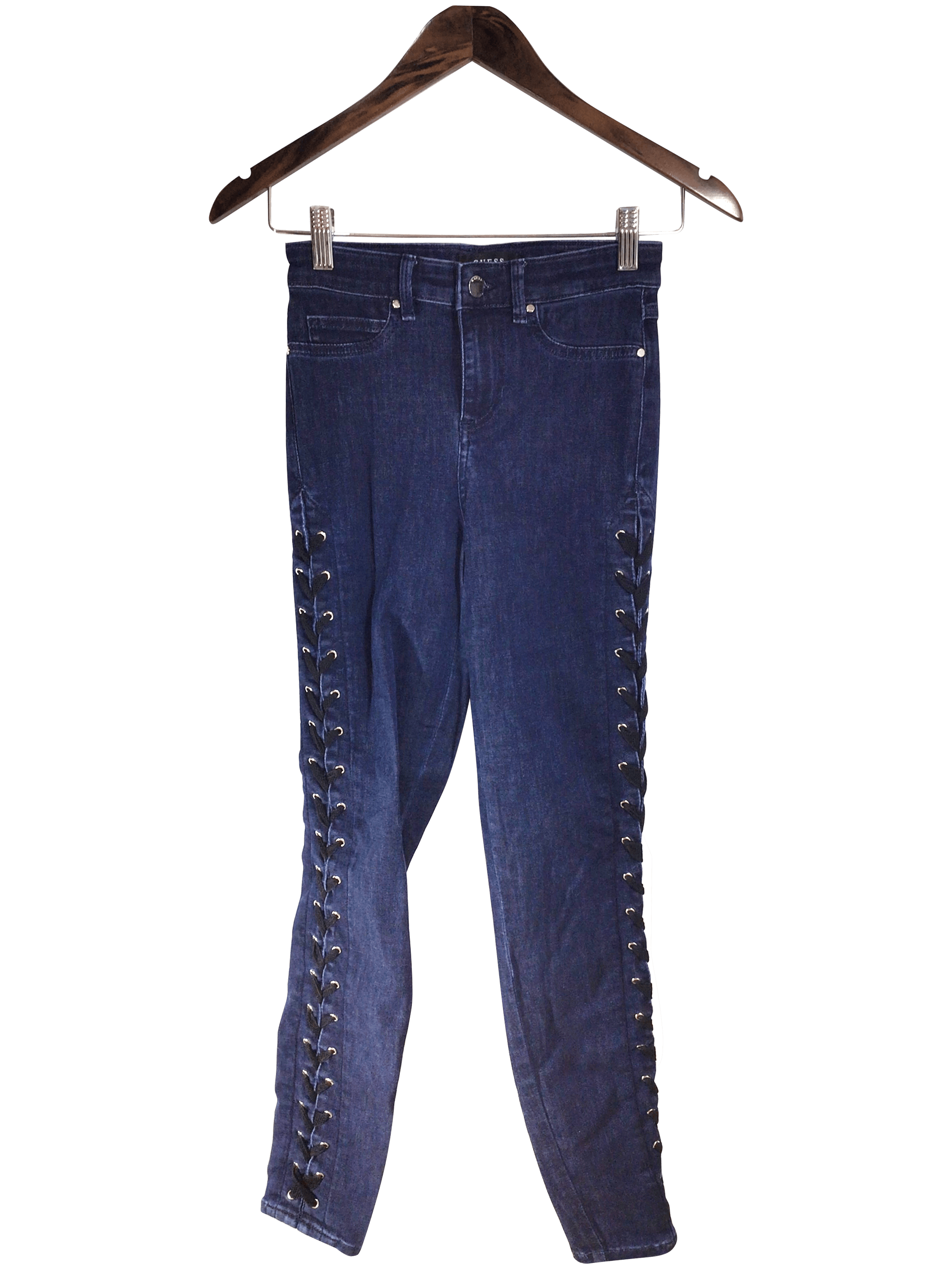 GUESS Stylish Women's Blue Straight-Legged Regular Fit Jeans - Size XS