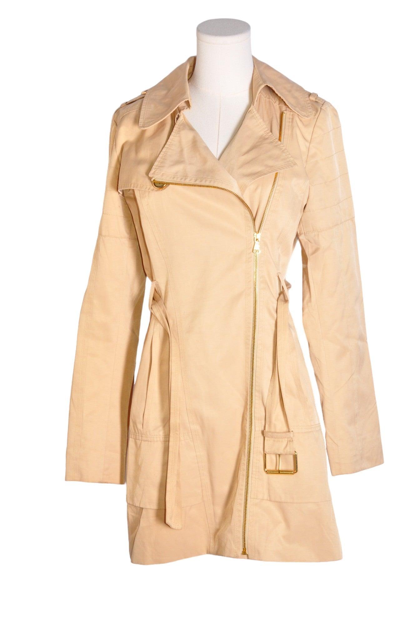 Stylish GUESS Second - Hand Women's Regular Fit Beige Coat - Size S