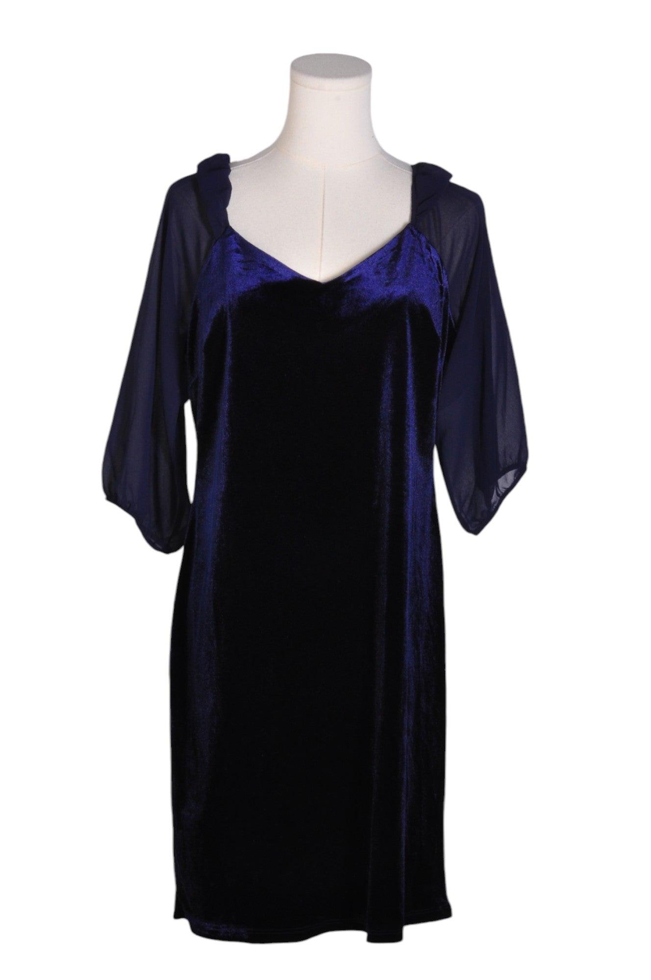 REITMANS Stylish Women's Blue Regular-Fit Drop Waist Dress - Size L