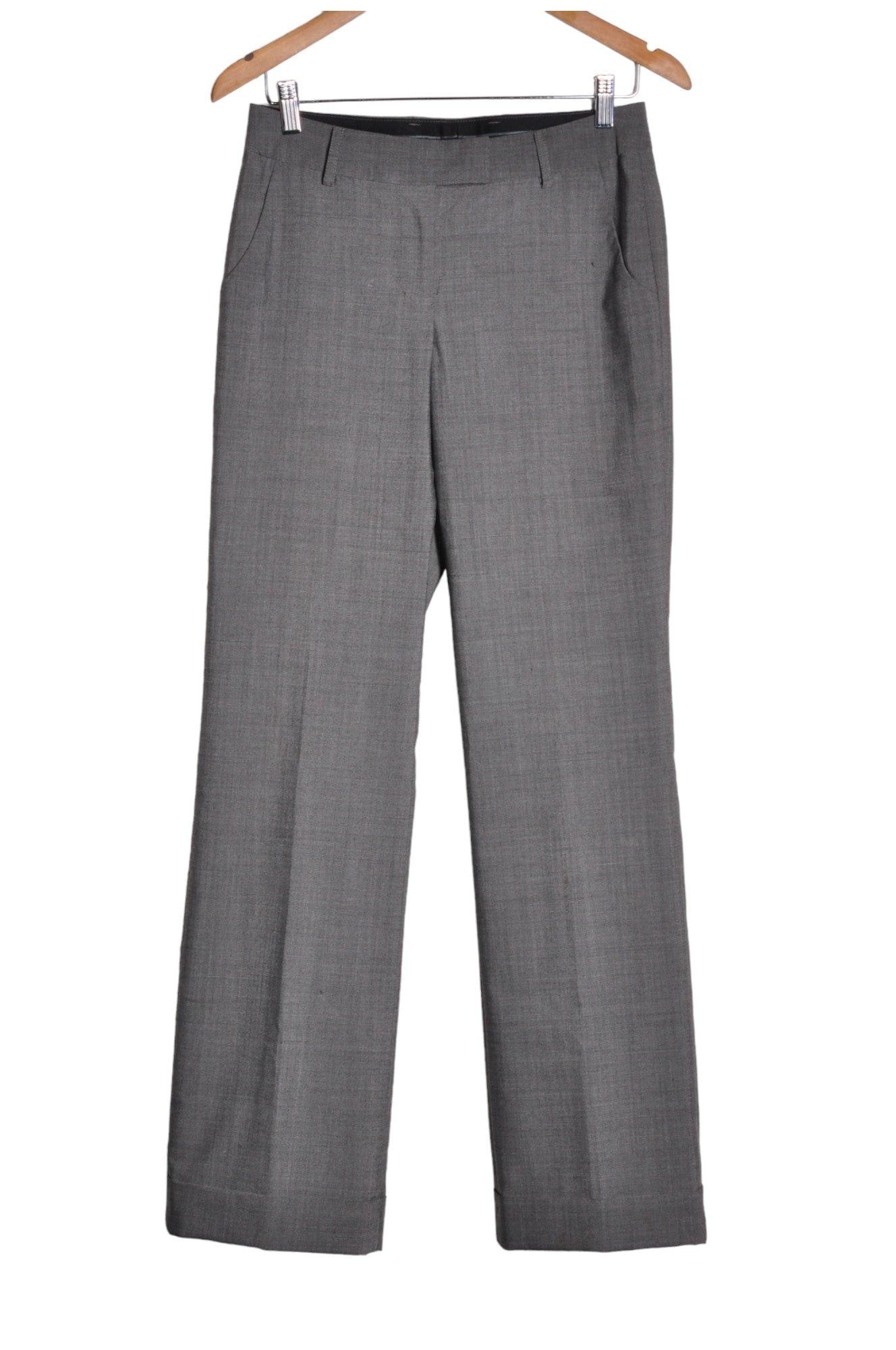 ANNE KLEIN Stylish Women's Gray Regular Fit Size 2 Second - Hand Work Pants