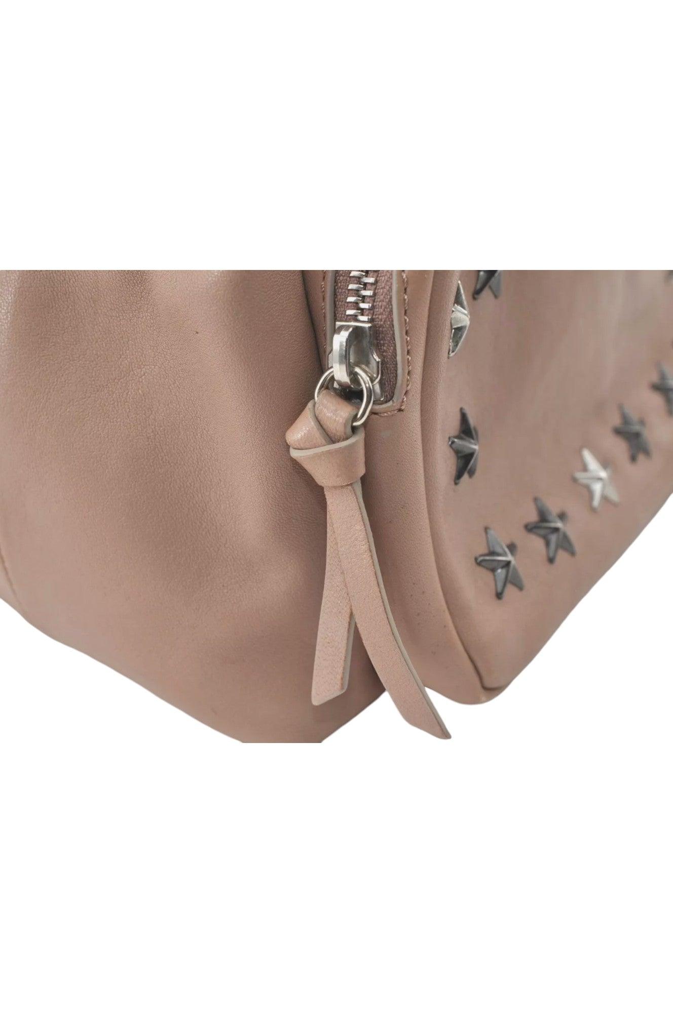 JIMMY CHOO Vintage Stella Star Studded Pink Beige Leather Backpack - 7492K, Stylish and Functional