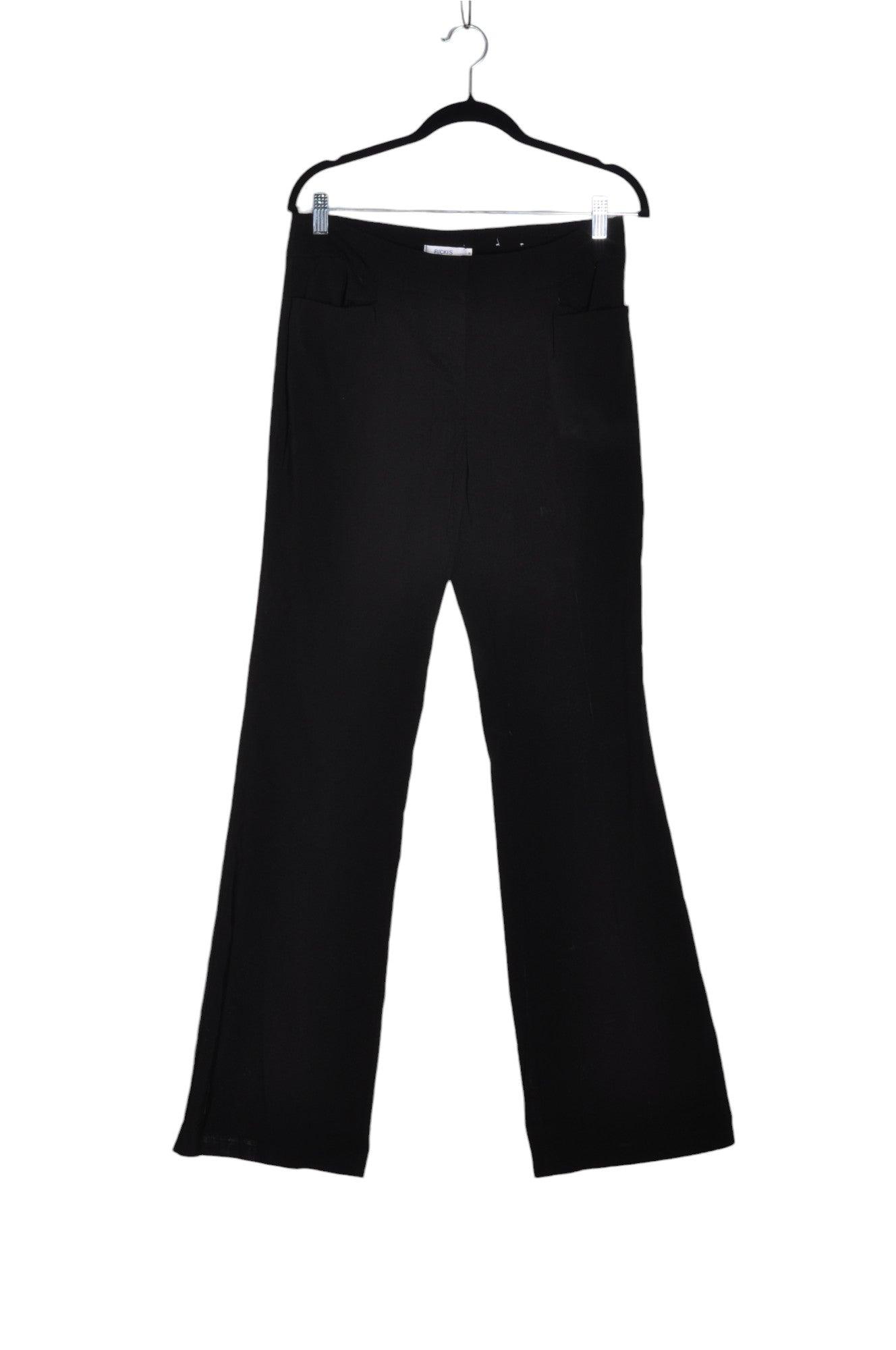 RICKI'S Stylish Women's Black Regular Fit Work Pants - Size 8