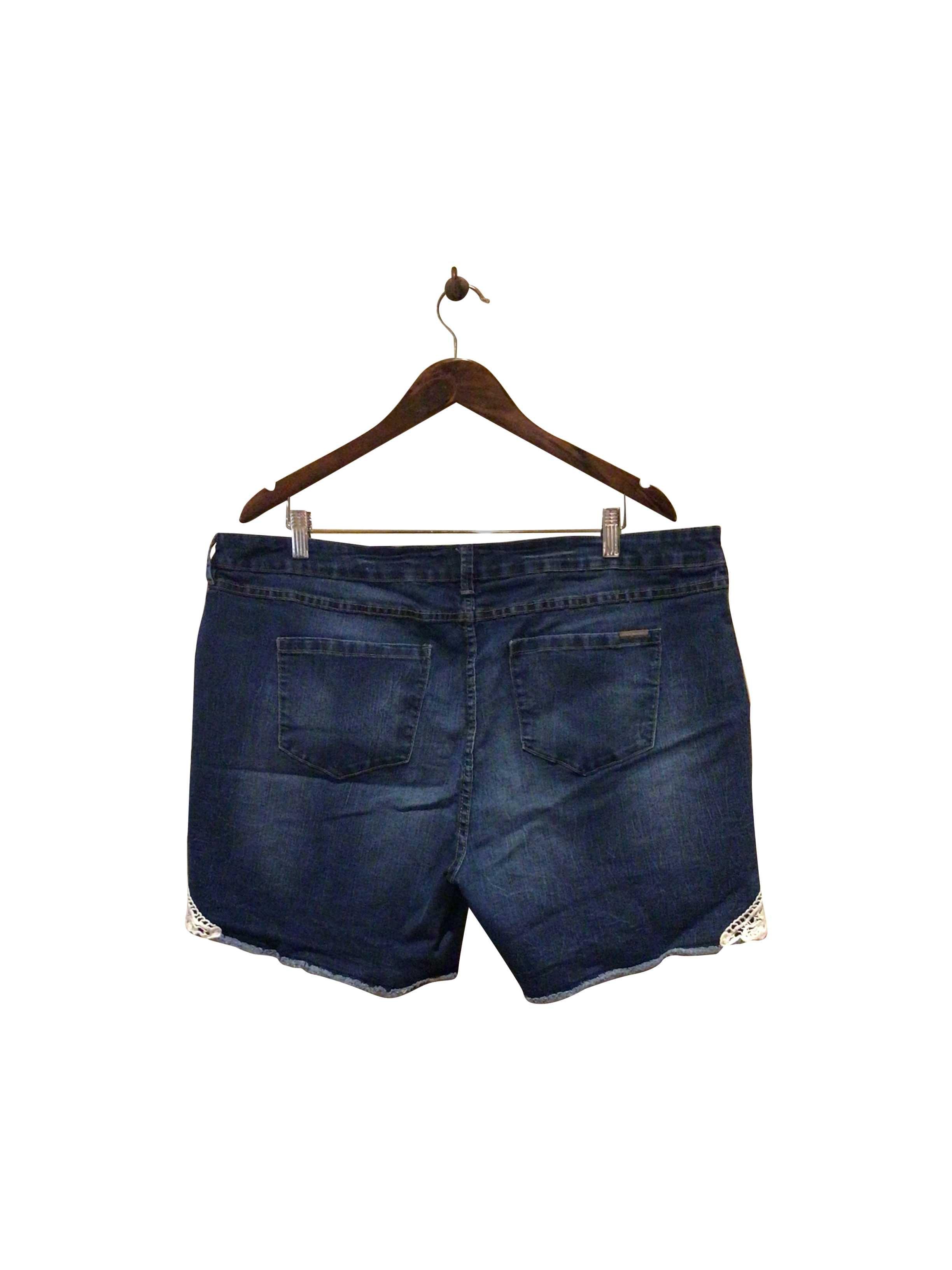 RICKI'S Stylish Blue Regular Fit Second - hand Jean Shorts - Size 36
