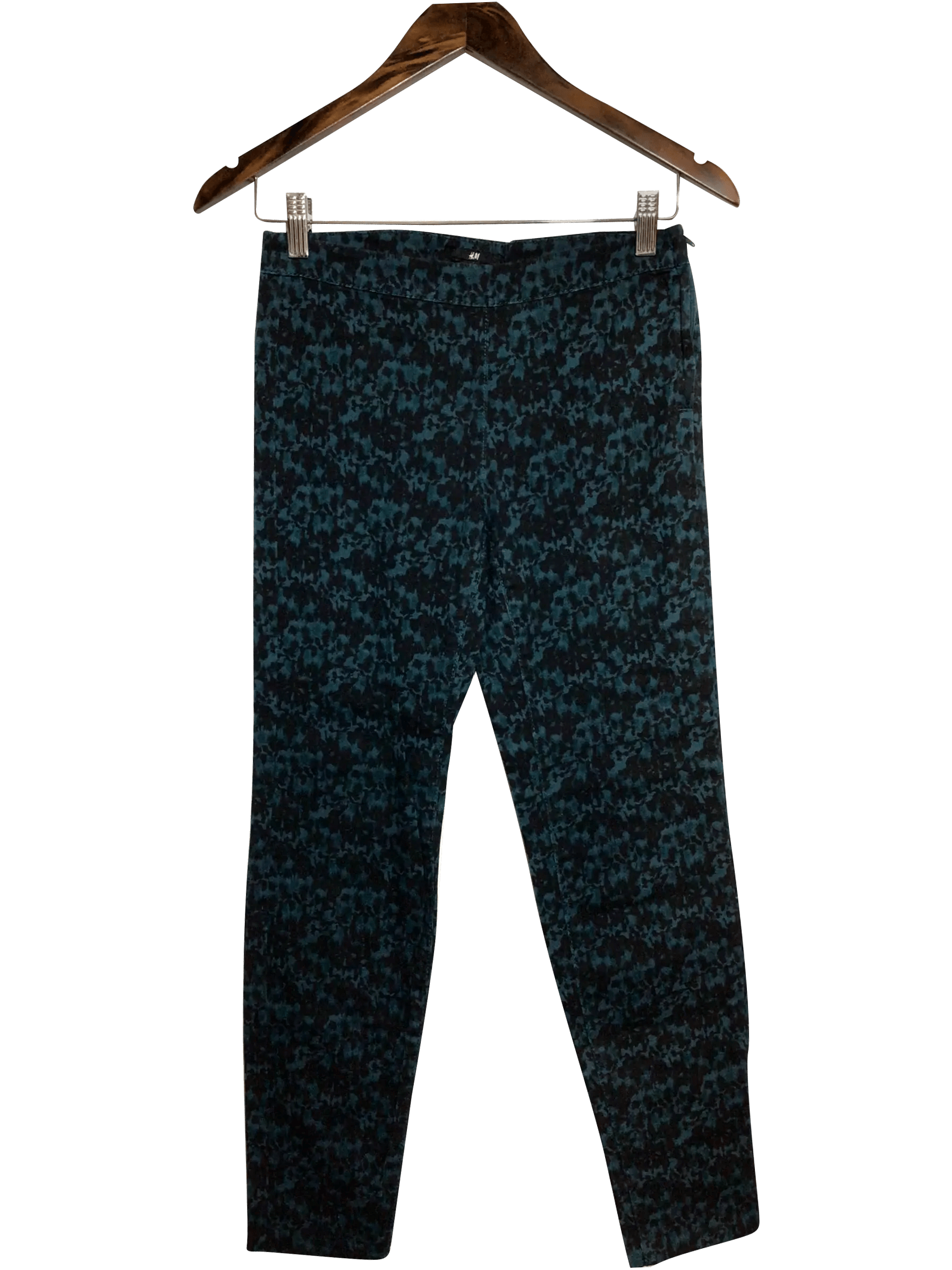 H&M Stylish Regular Fit Green Pant - Size 6