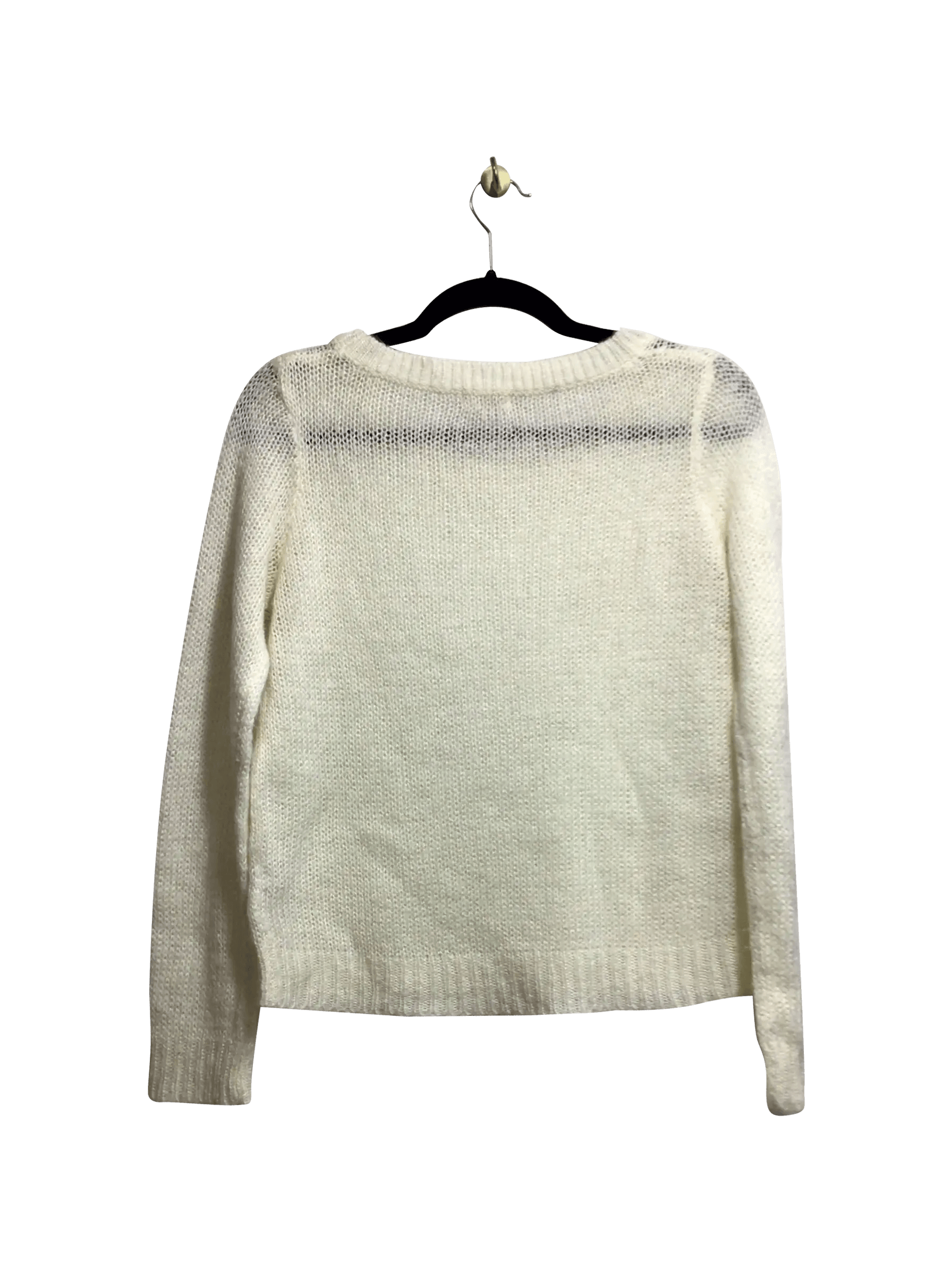 ARDENE Stylish Regular Fit White Sweatshirt - Size M