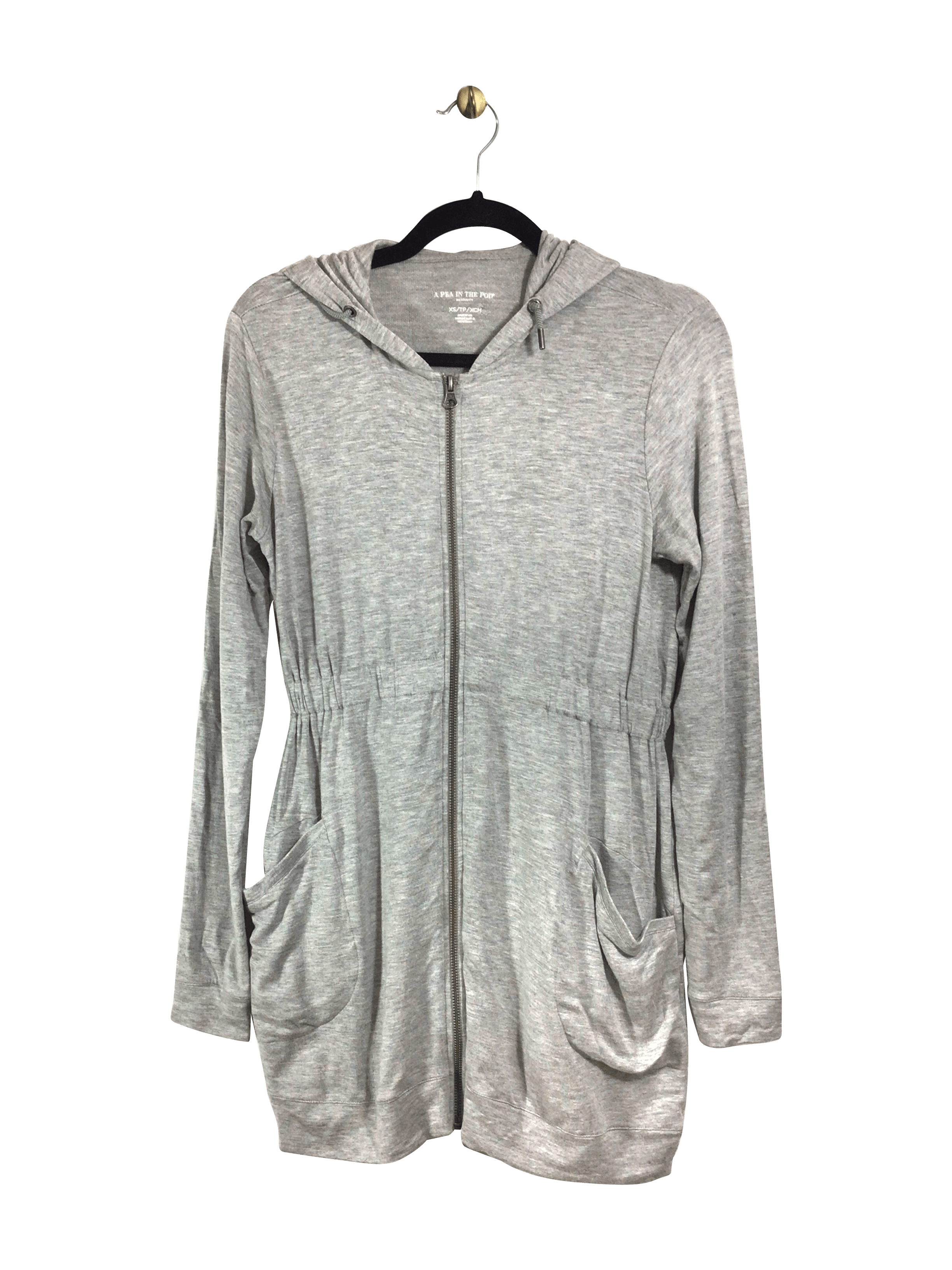 A PEA IN THE POD Stylish Gray Regular Fit Sweatshirt - Size XS