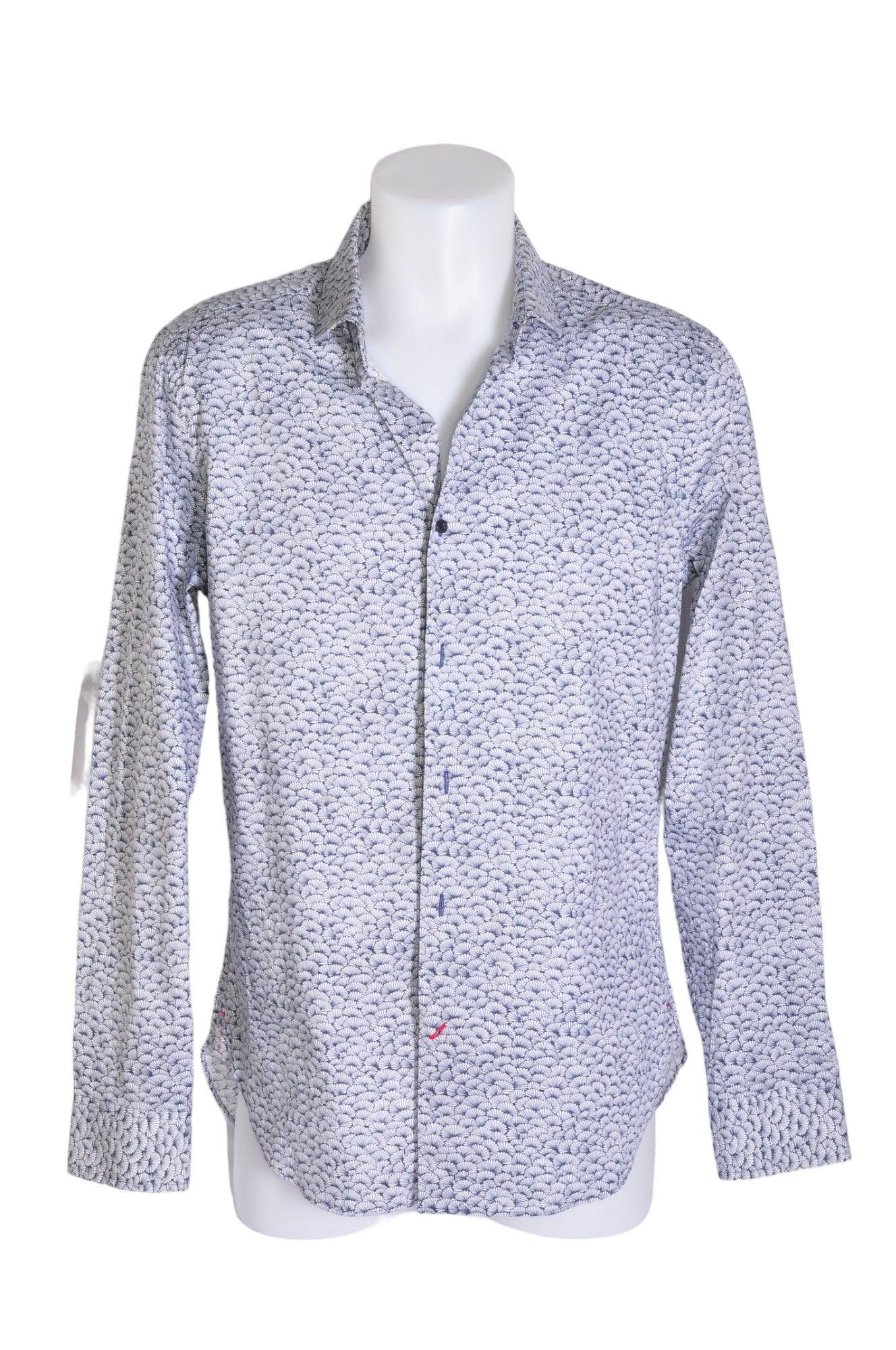 Stylish 1670 Men's White Regular Fit Button - Down Tops Size 16