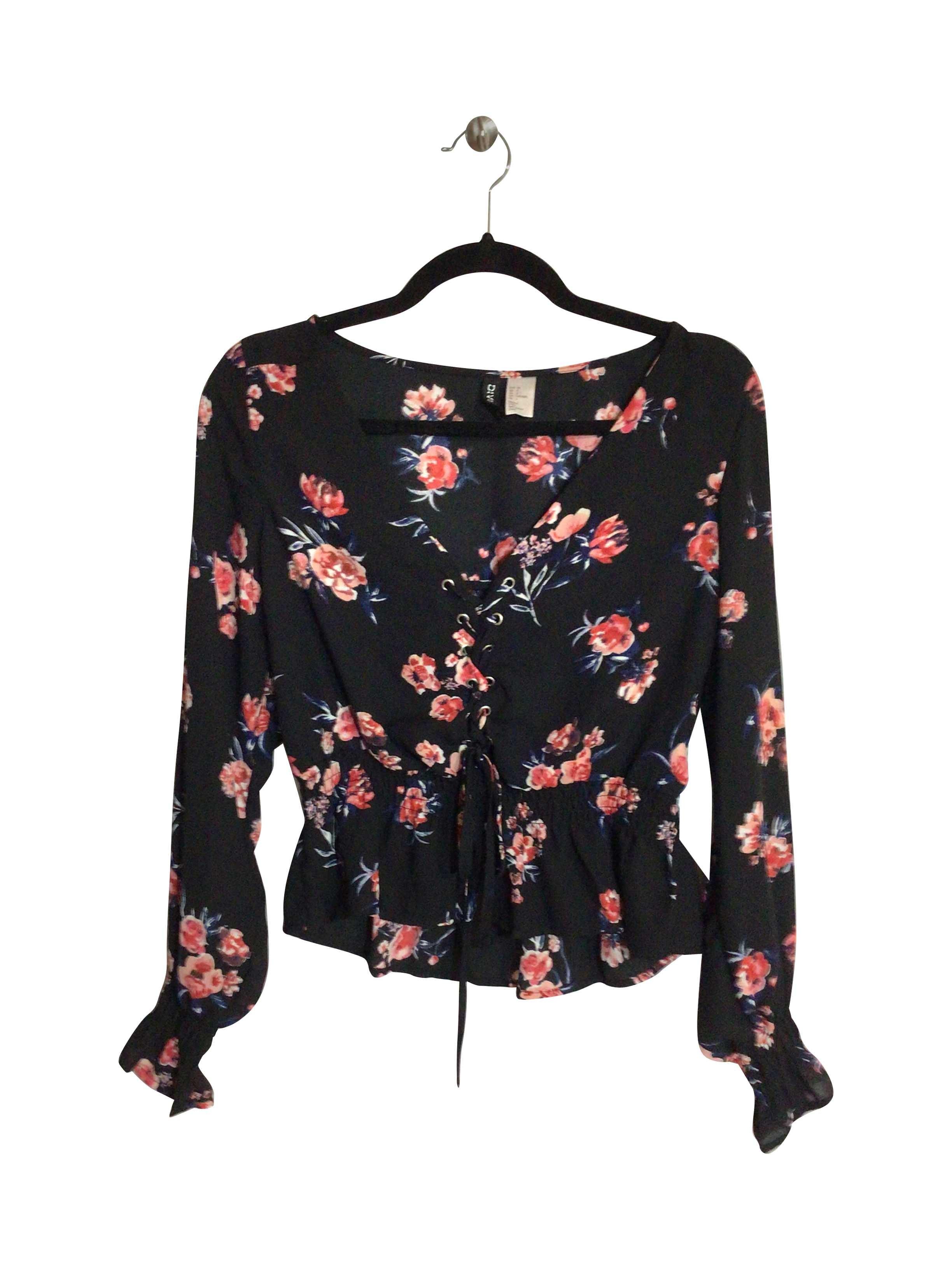 H&M Stylish Regular Fit Black Blouse - Size 4