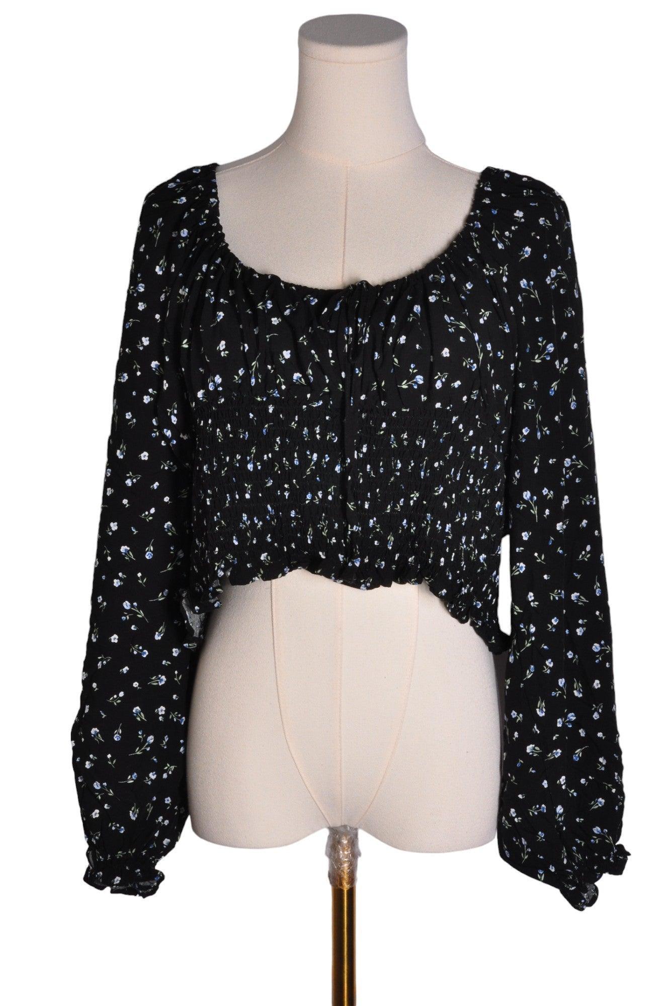H&M Stylish Women's Black XXL Regular Fit Crop Tops