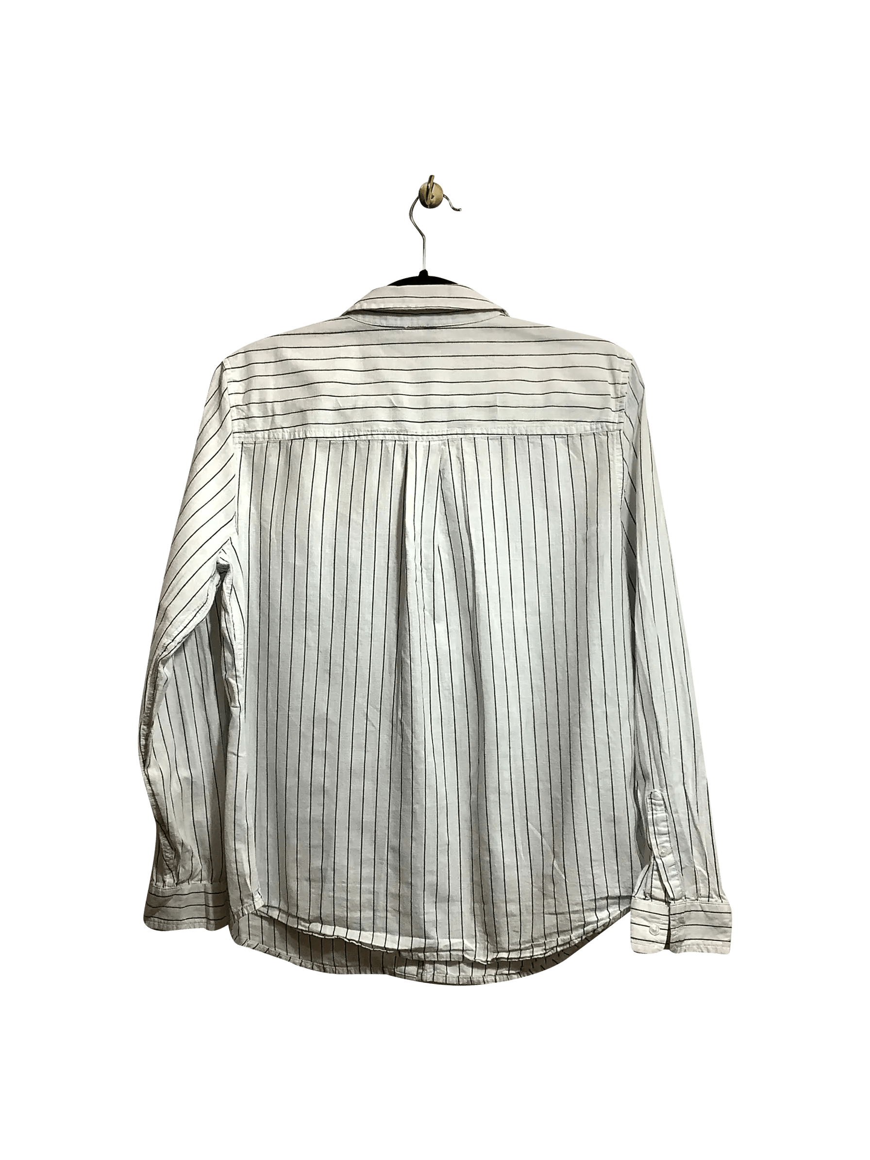 GOODTHREADS Stylish Regular Fit White Button - down Top - Size M