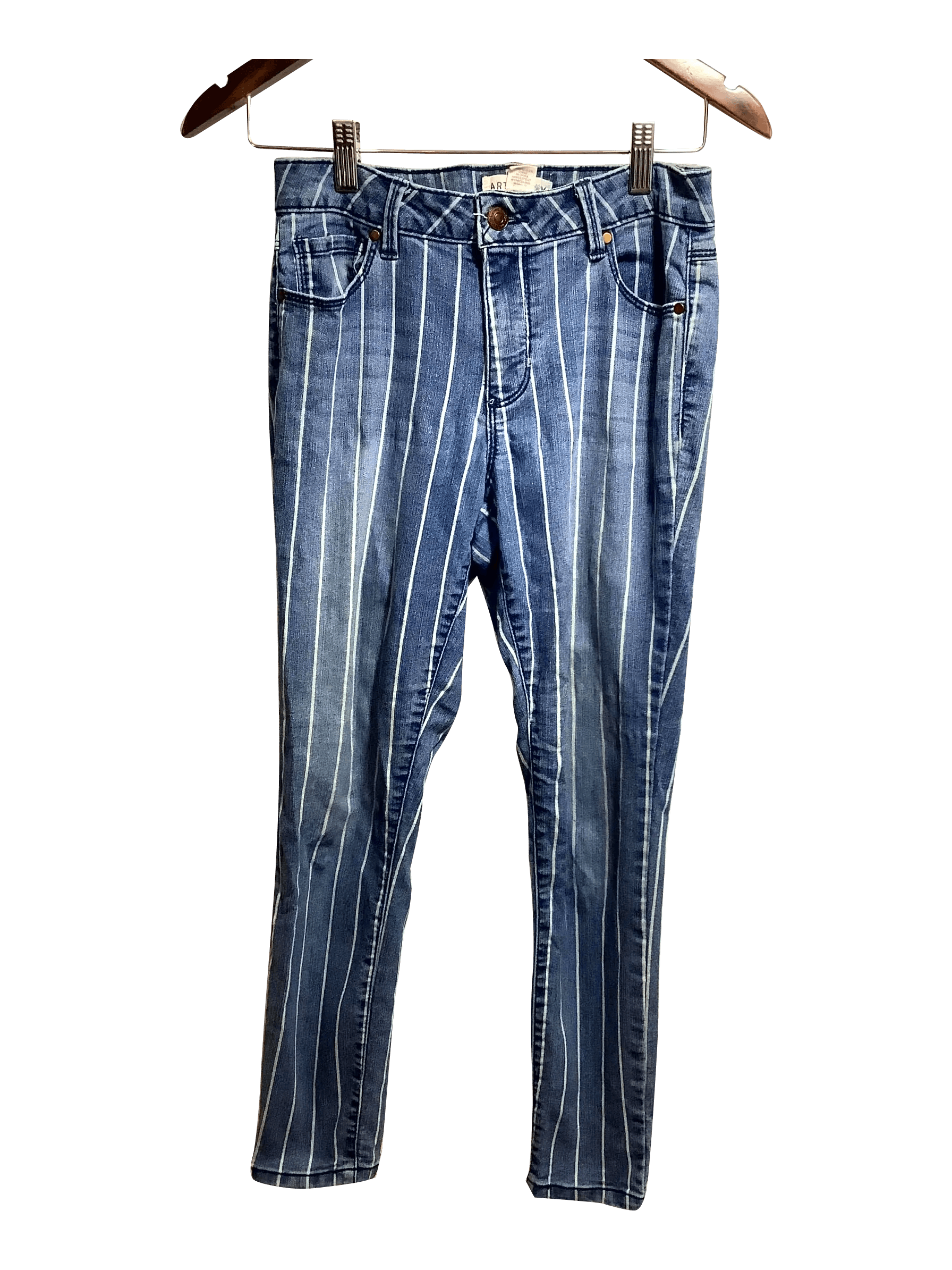 ARTISAN NEW YORK Stylish Regular Fit Blue Straight - Legged Second - Hand Jean Size 6
