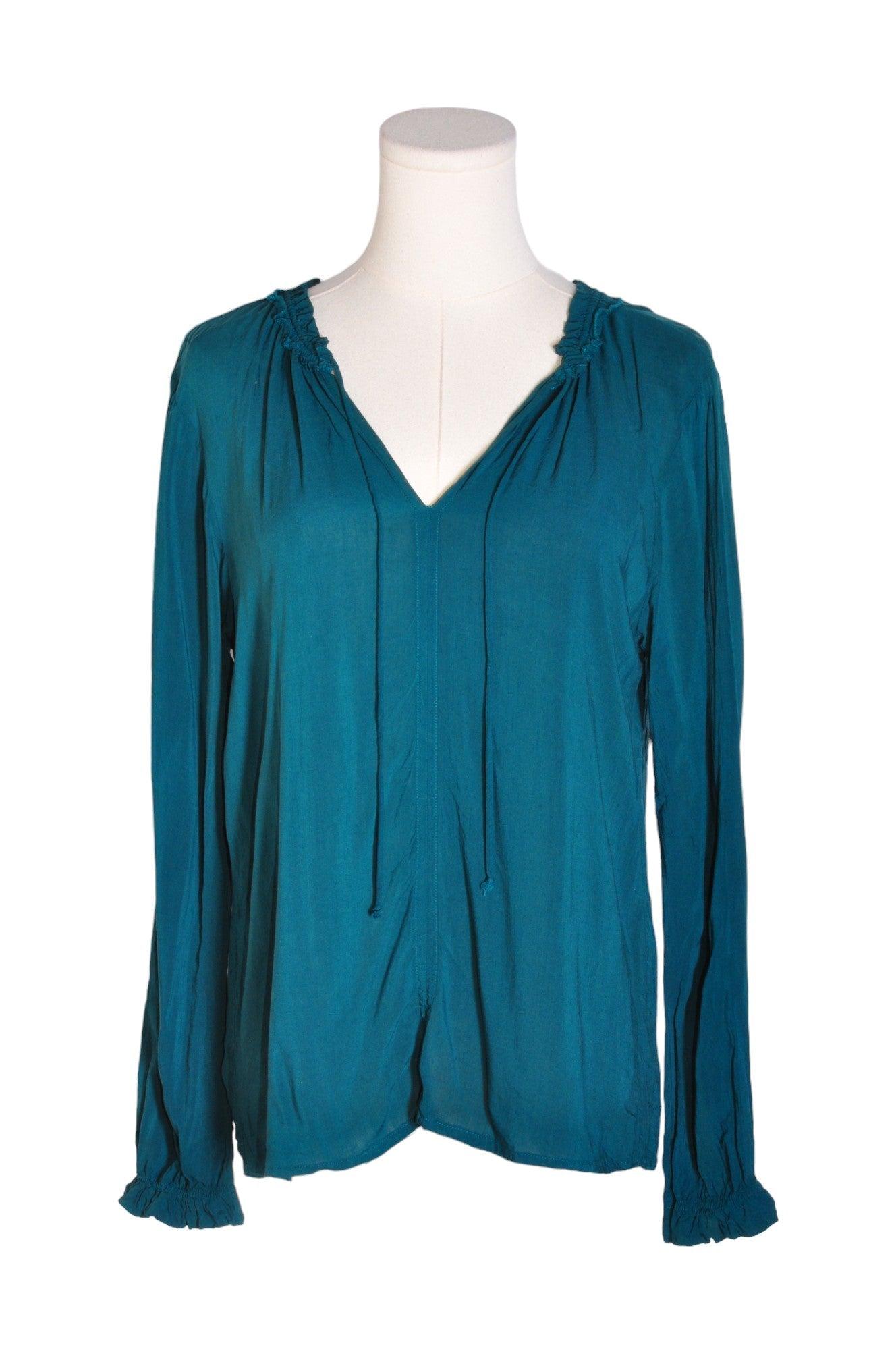 GRAHAM & SPENCER Stylish Women's Regular-Fit Green Blouses in Size XS