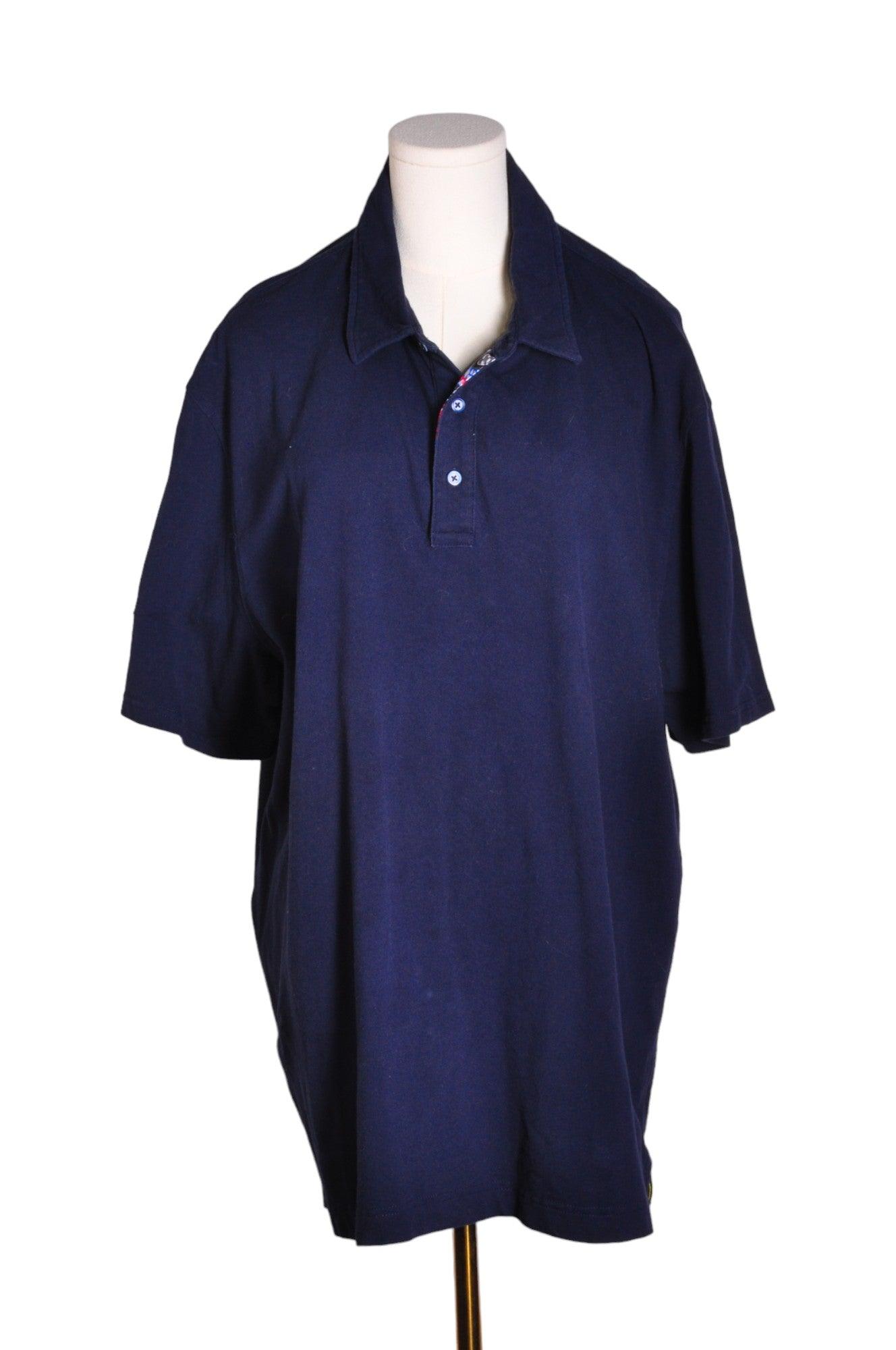 ROBERT GRAHAM Premium Second-Hand Men's Regular Fit Blue XXL Long-Sleeve T-Shirts