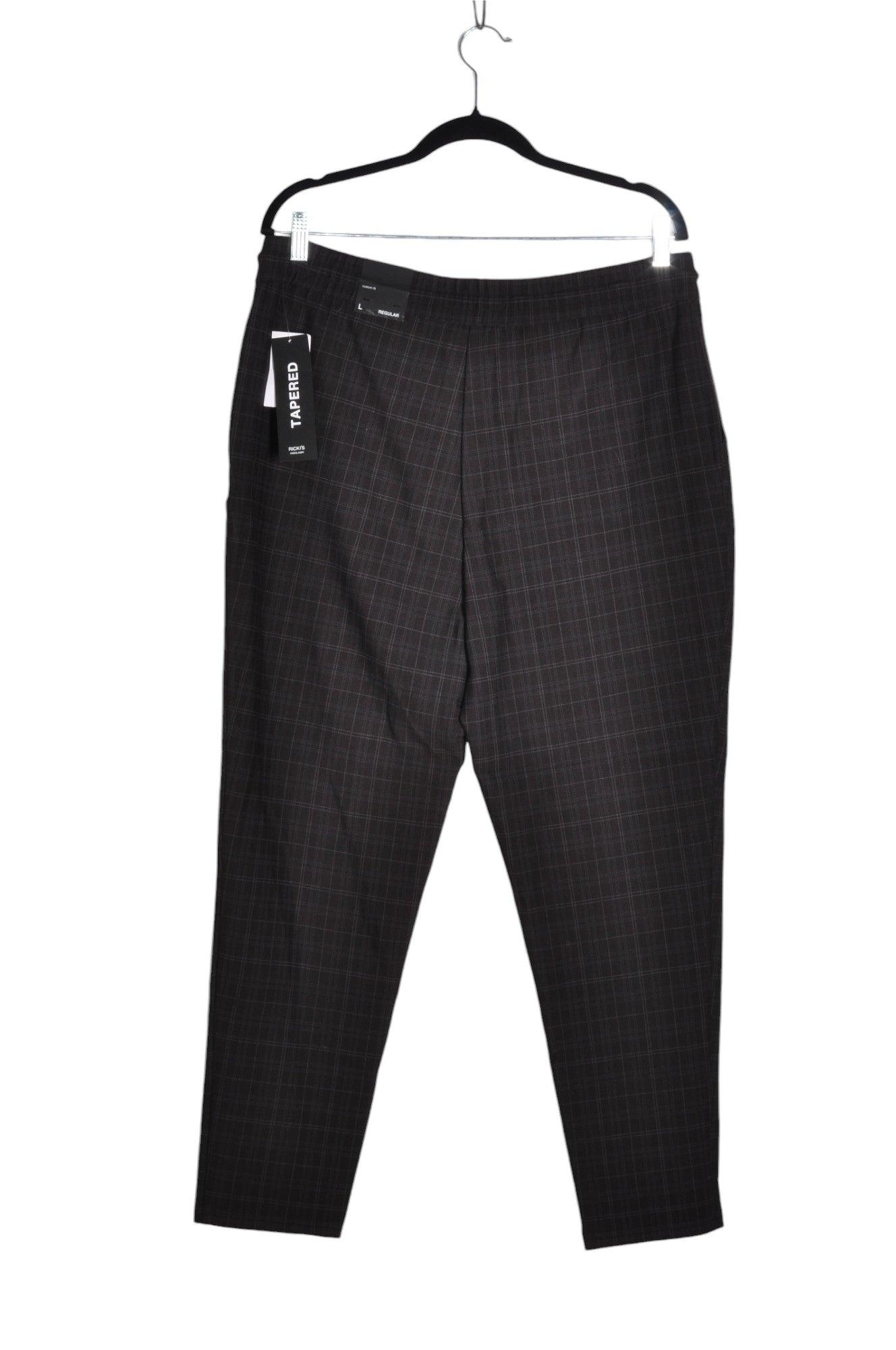 RICKI'S Stylish Women's Regular-Fit Black Work Pants - Size L