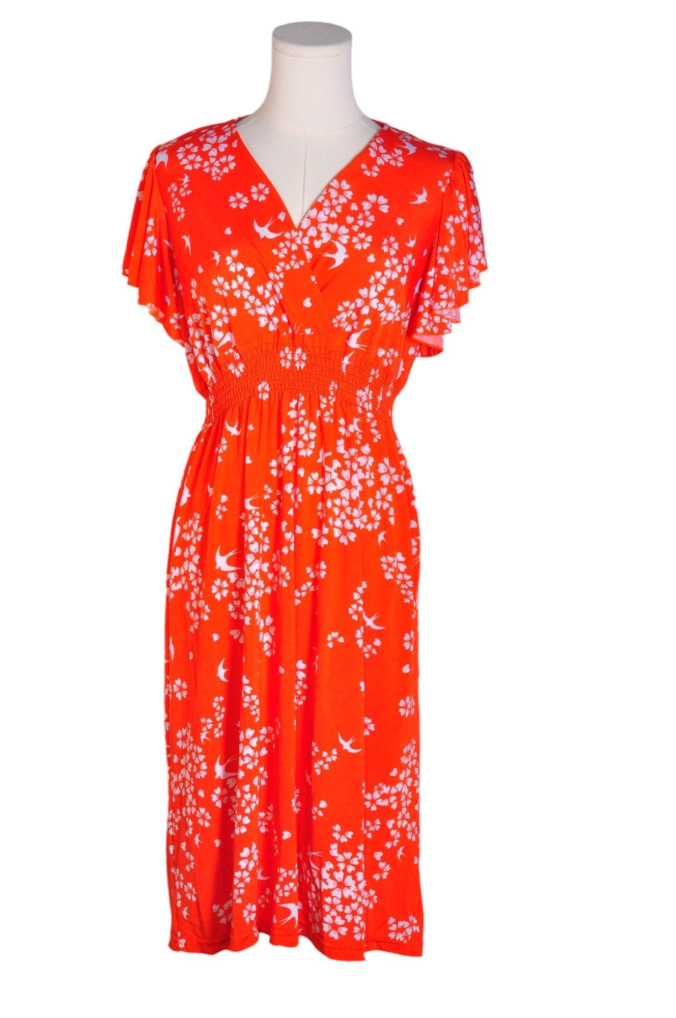 Stylish JON & ANNA Women's Orange Regular - Fit Sheath Dress - Size L