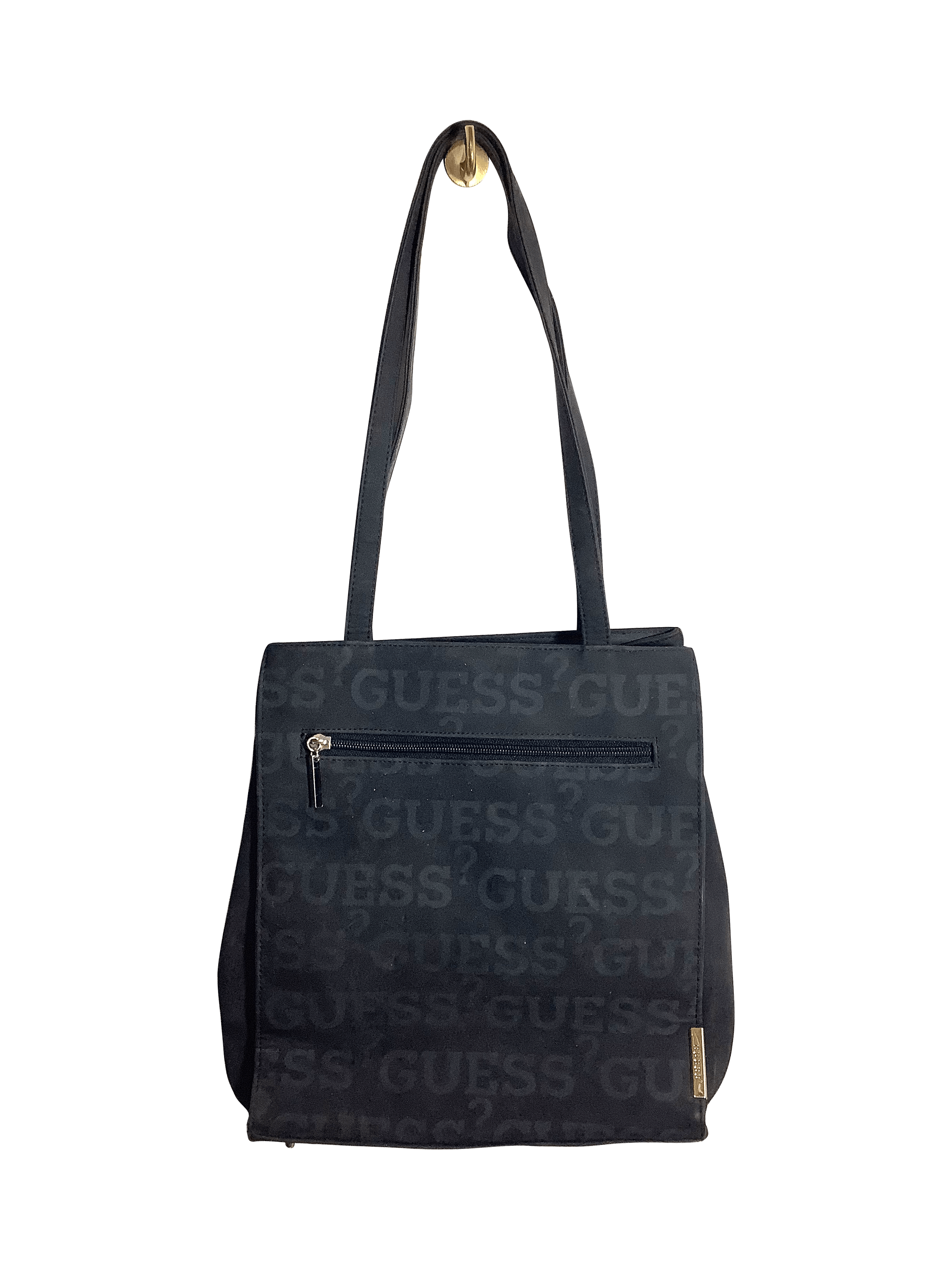 Stylish GUESS Women's Black Regular Fit Second - Hand Handbag - Size S