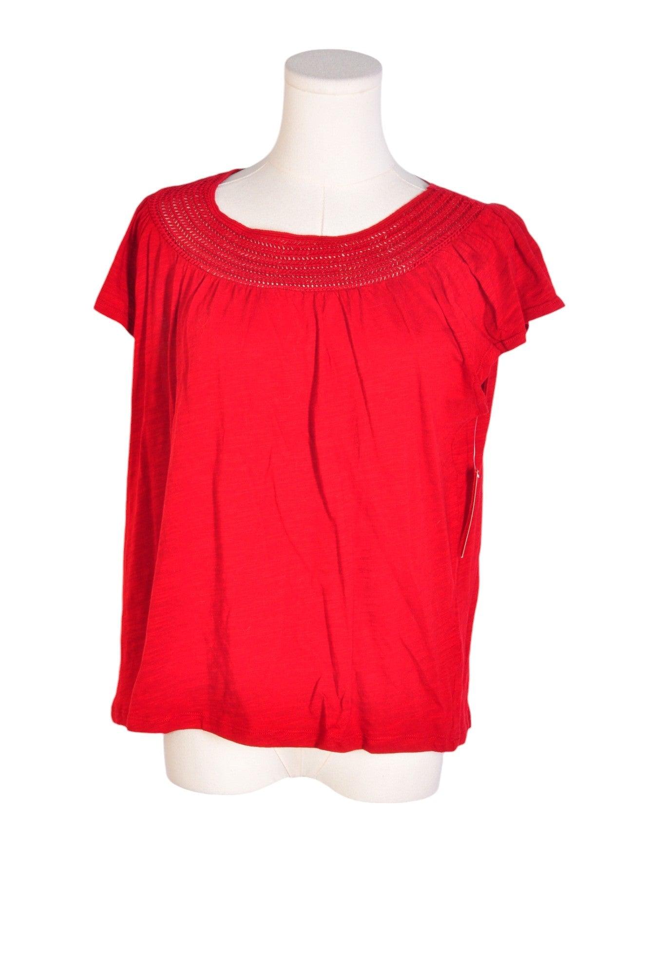 JOE FRESH Stylish Red Regular Fit Women's Blouses - Size M