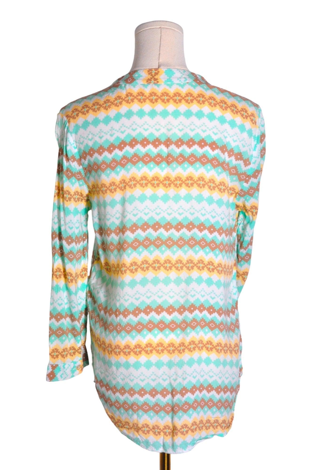 GRAND & GREENE Stylish Green Regular - fit Women's Blouses in Size S