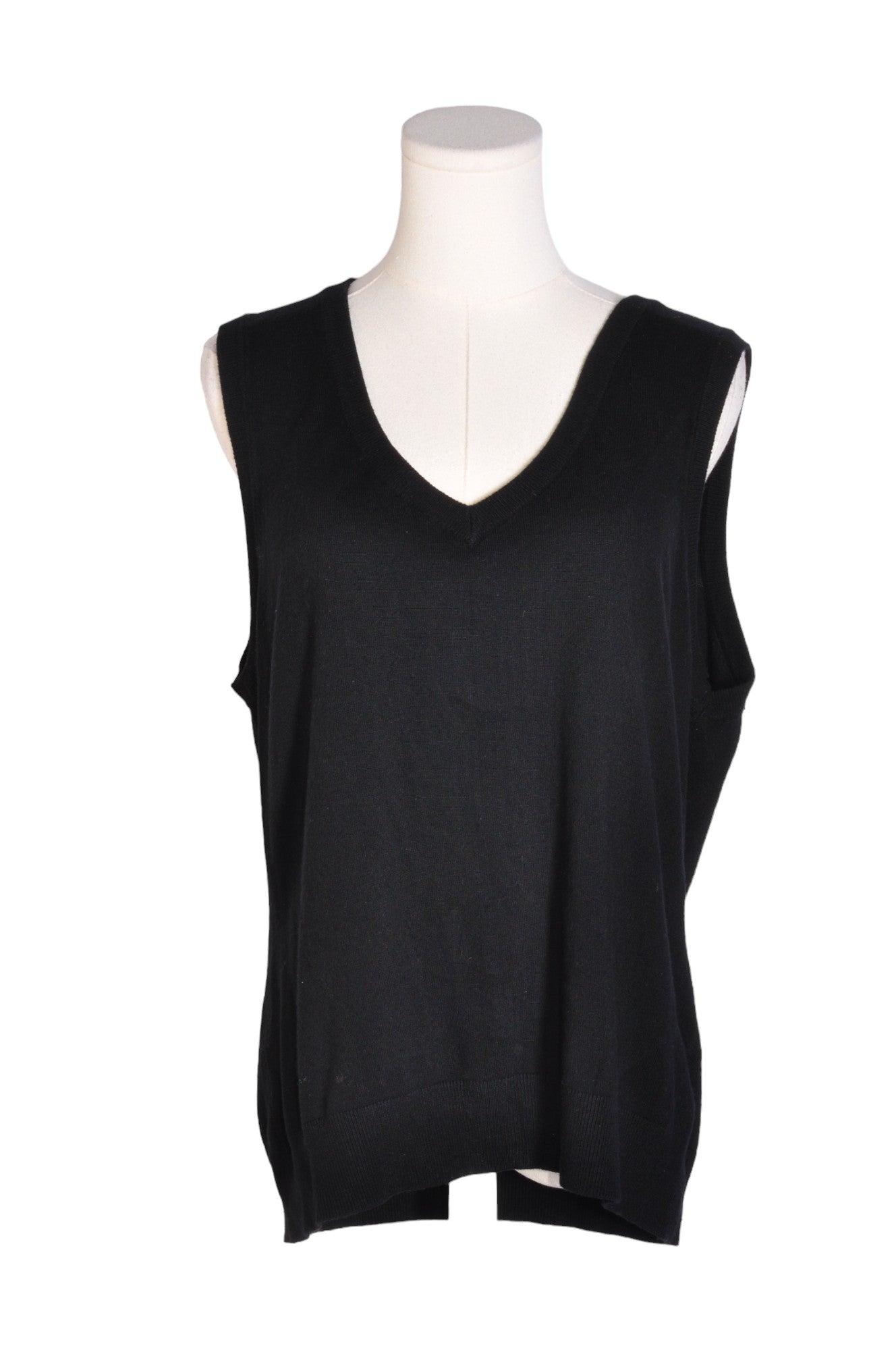 RICKI'S Stylish Women's Regular Fit Black T-Shirts - XL