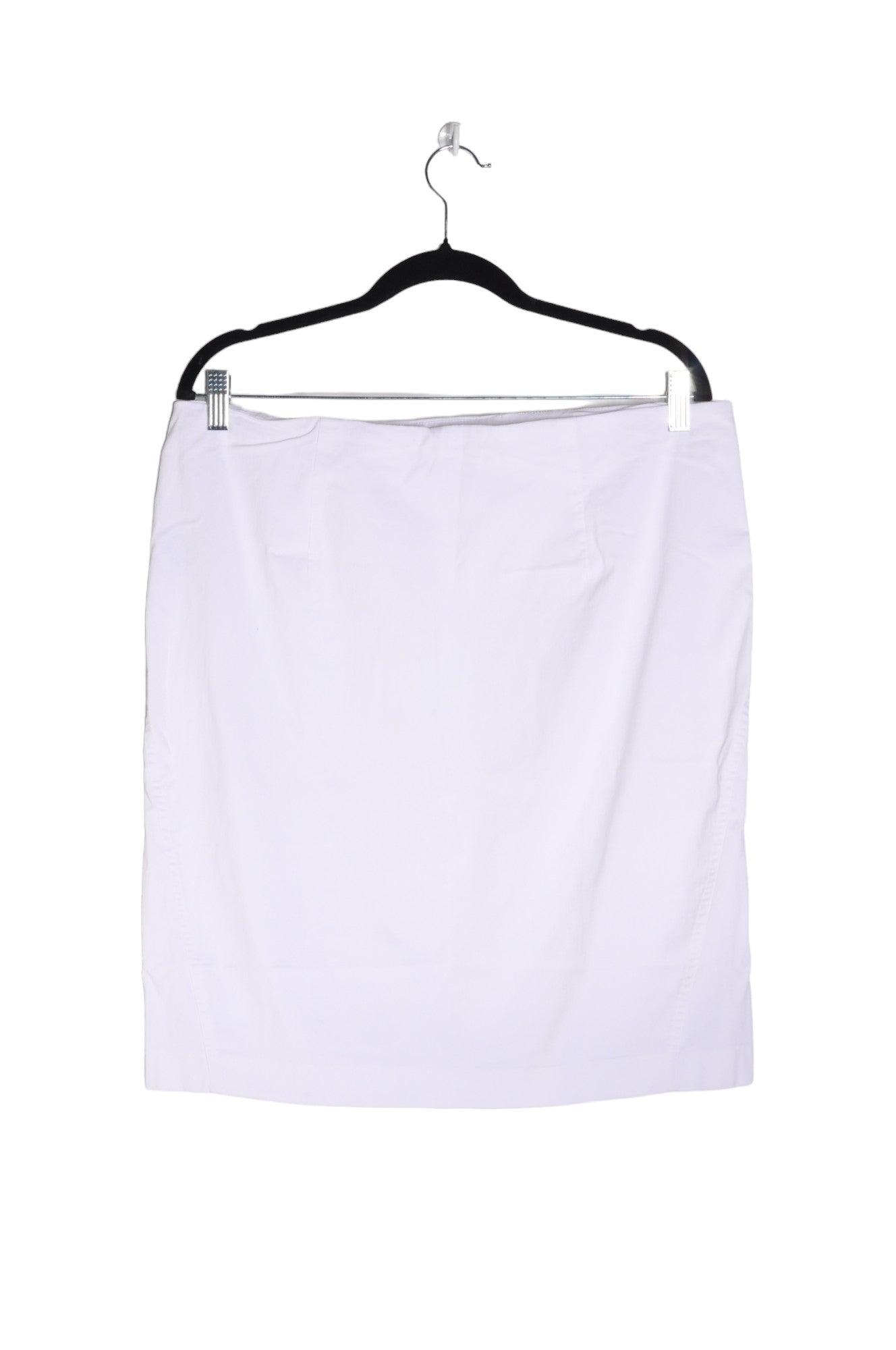 RICKI'S Second - Hand White Women's Regular - Fit Casual Knee - Length Skirt Size 16