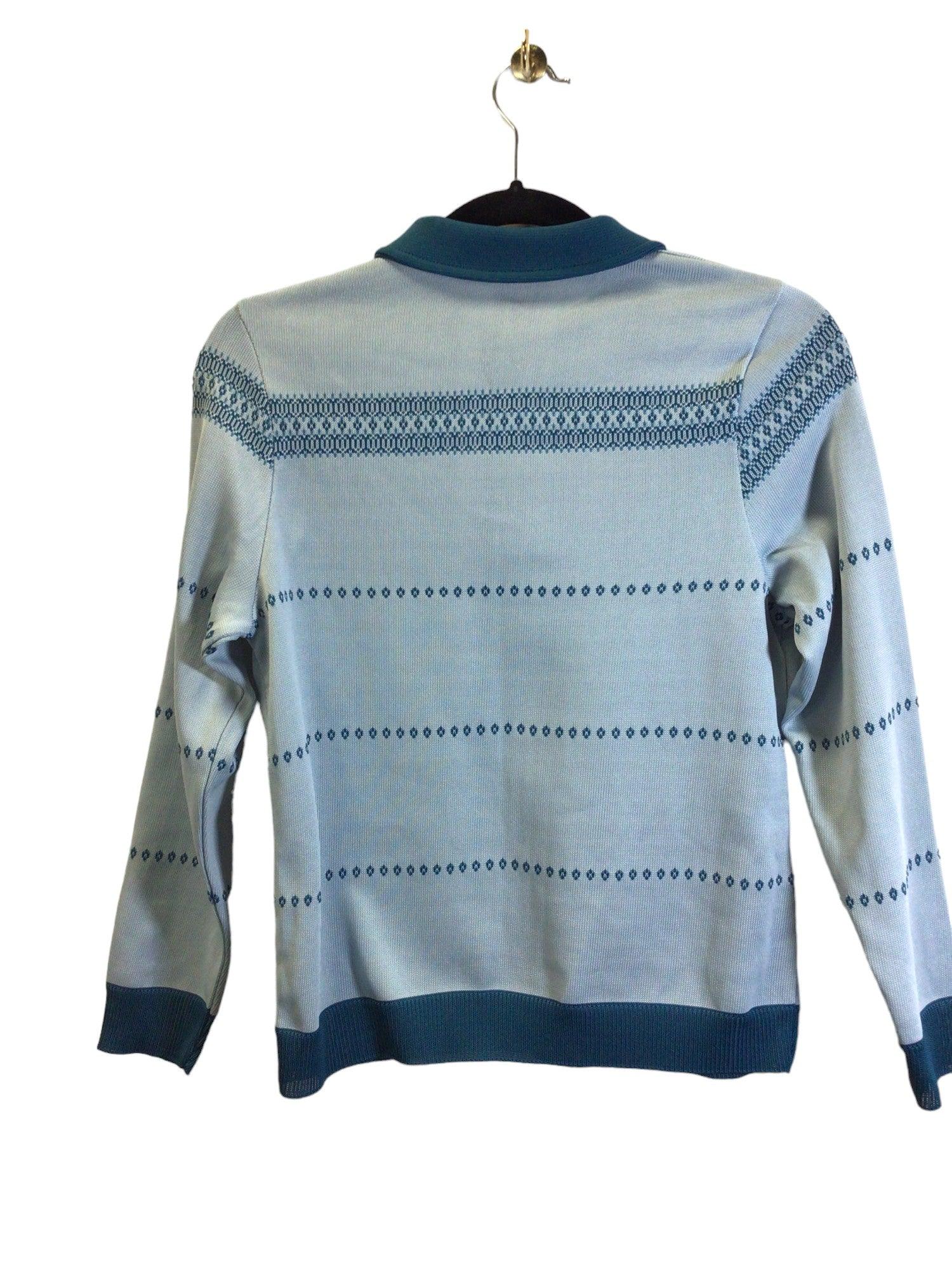 ELAN Stylish Men's Blue Regular Fit Sweater - Size M