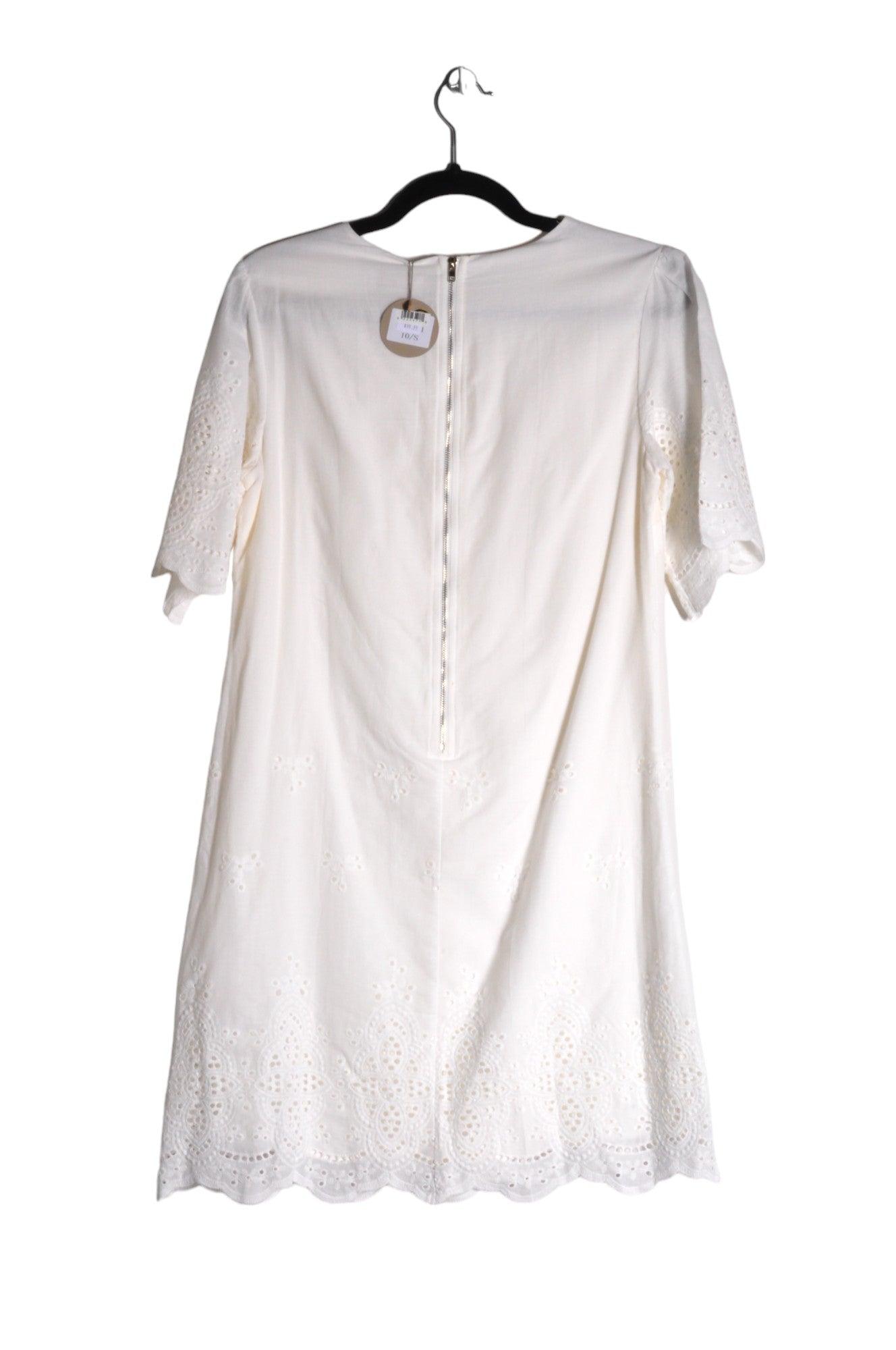Stylish APRICOT Women's White Regular Fit Midi Dress - Size 10