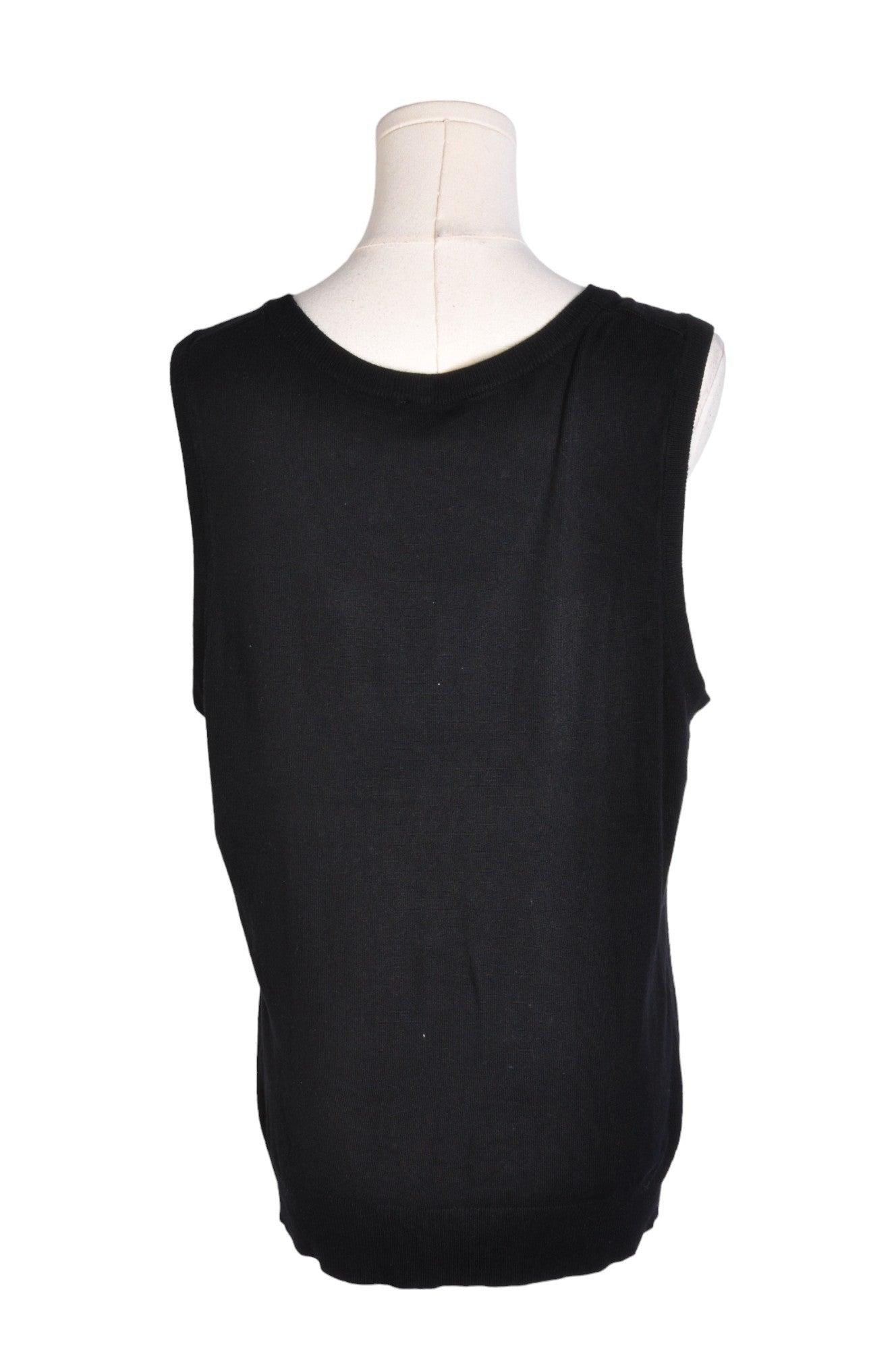 RICKI'S Stylish Women's Regular Fit Black T-Shirts - XL