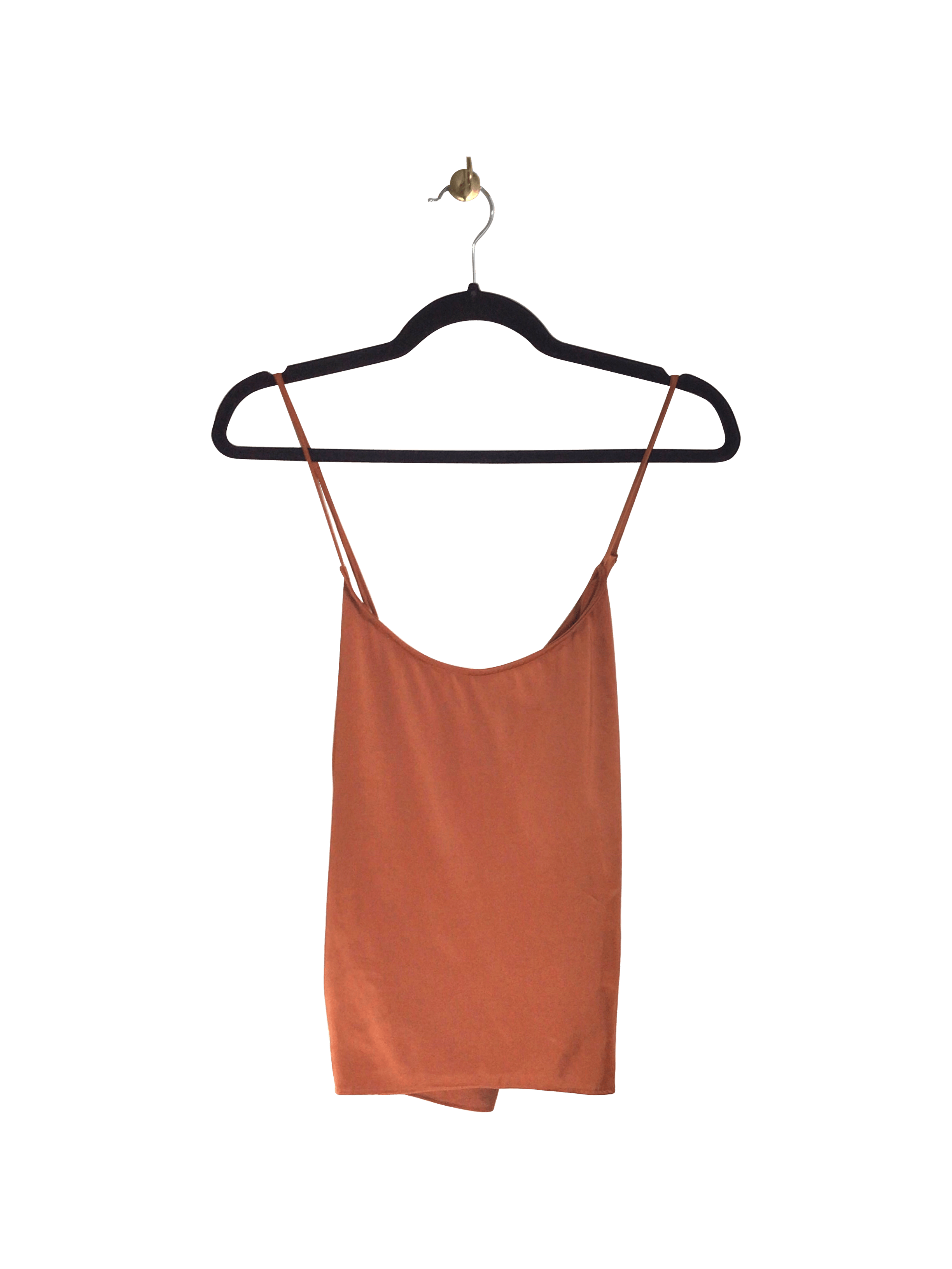 GOOD AMERICAN Stylish Orange Regular Fit Women's Tank Tops - Size 3