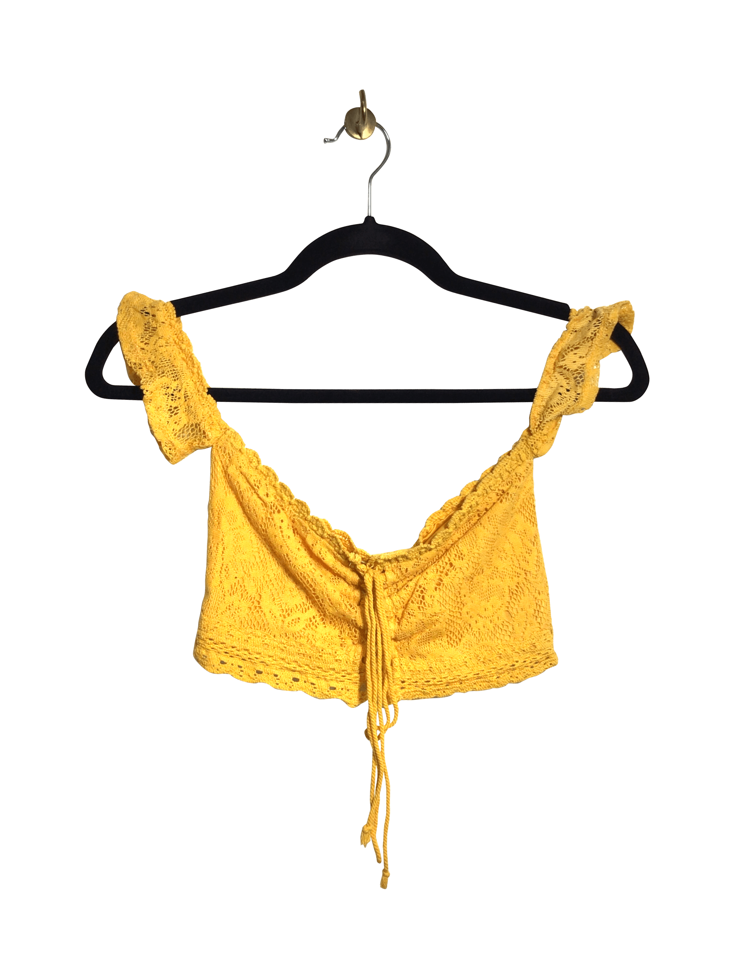 ARDENE Stylish Women's Yellow Regular Fit Crop Tops - Size XS