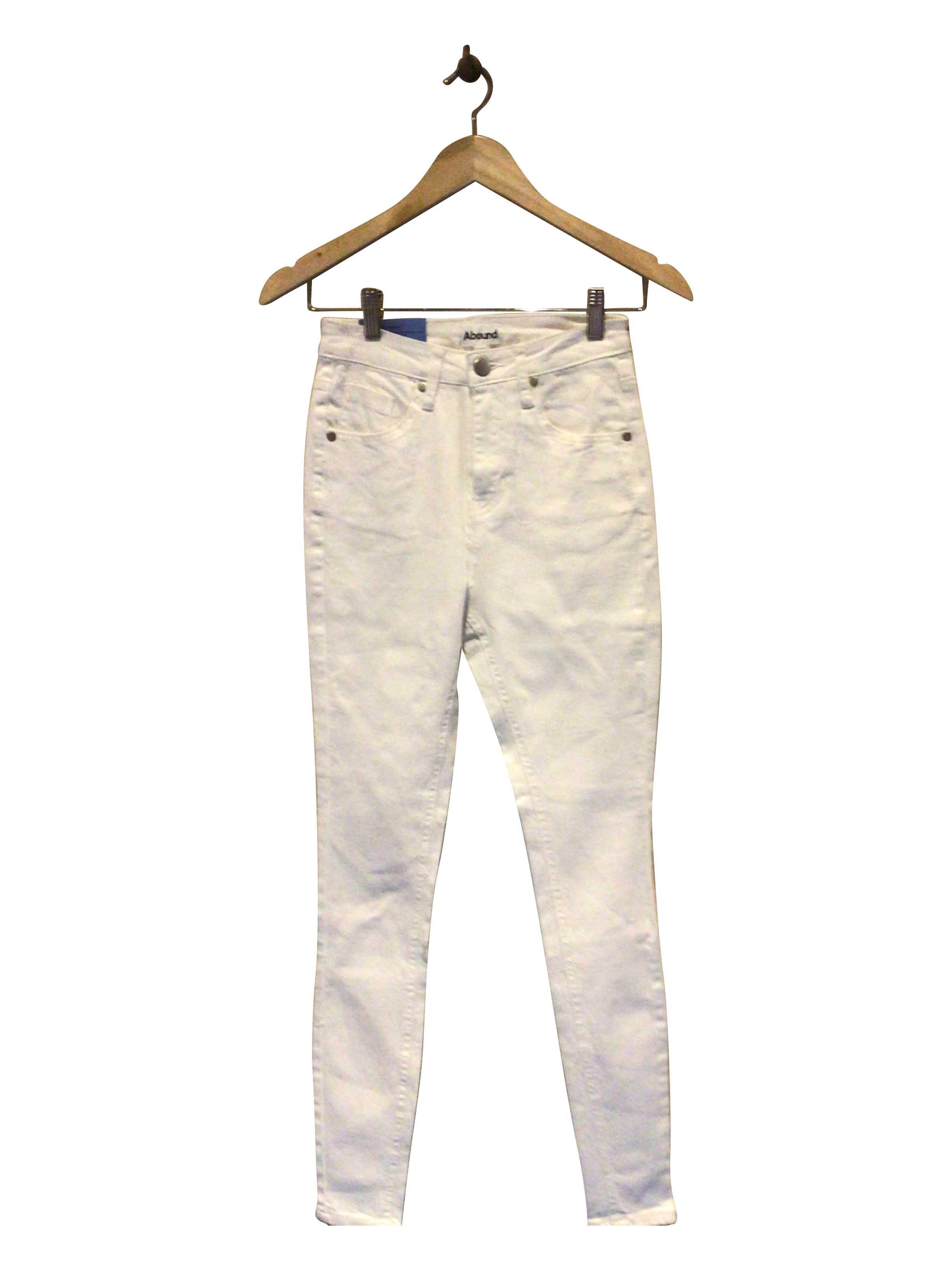 Stylish AROUND White Regular Fit Straight - Legged Jean Size 26