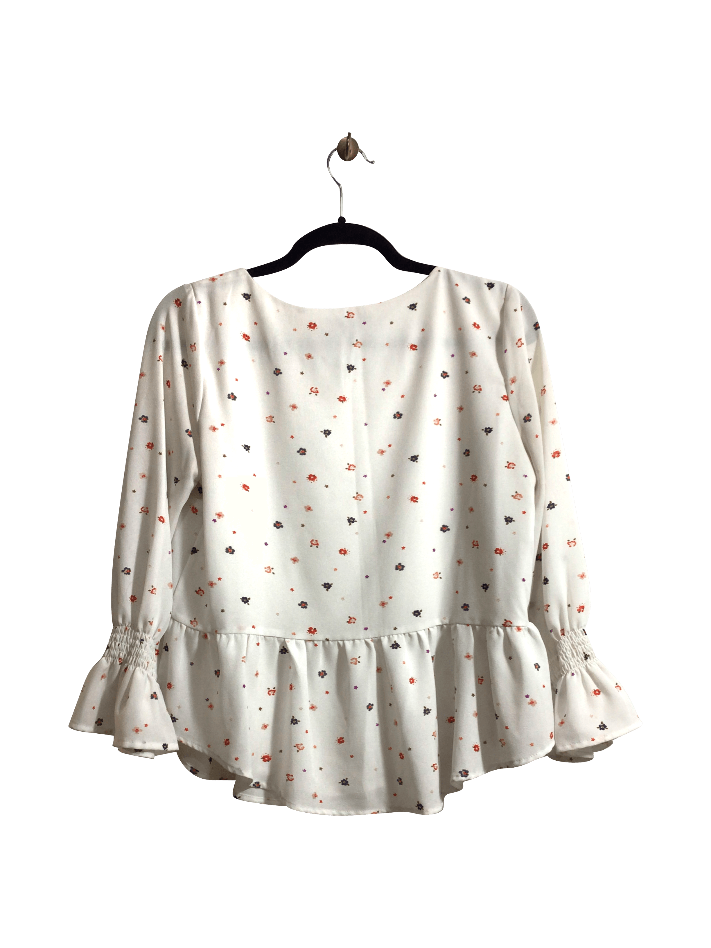 RW&CO Women's White Regular-Fit Blouses - Size M