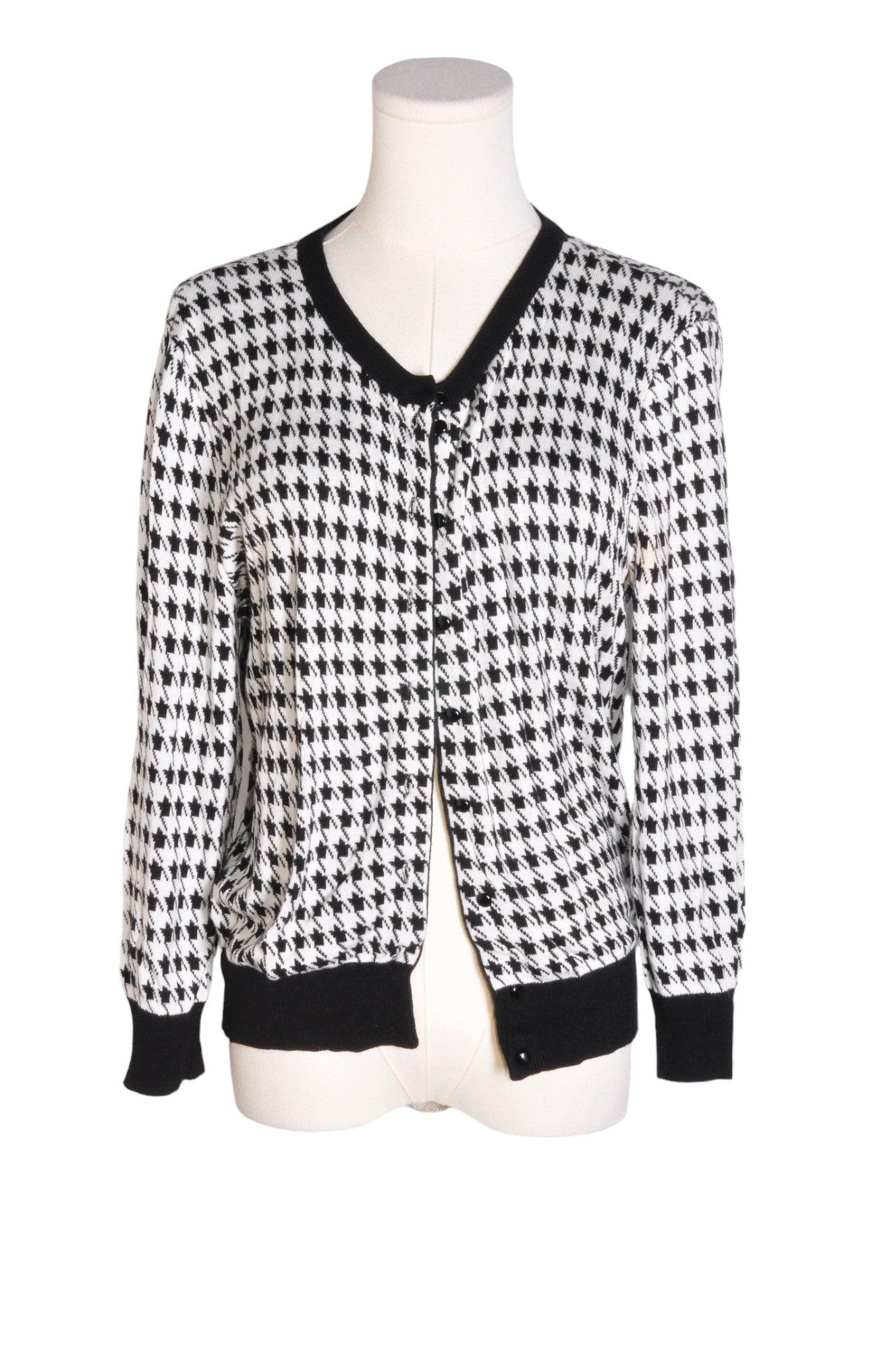 Stylish CABLE & GAUGE Women's White Regular Fit Cardigan - Size L