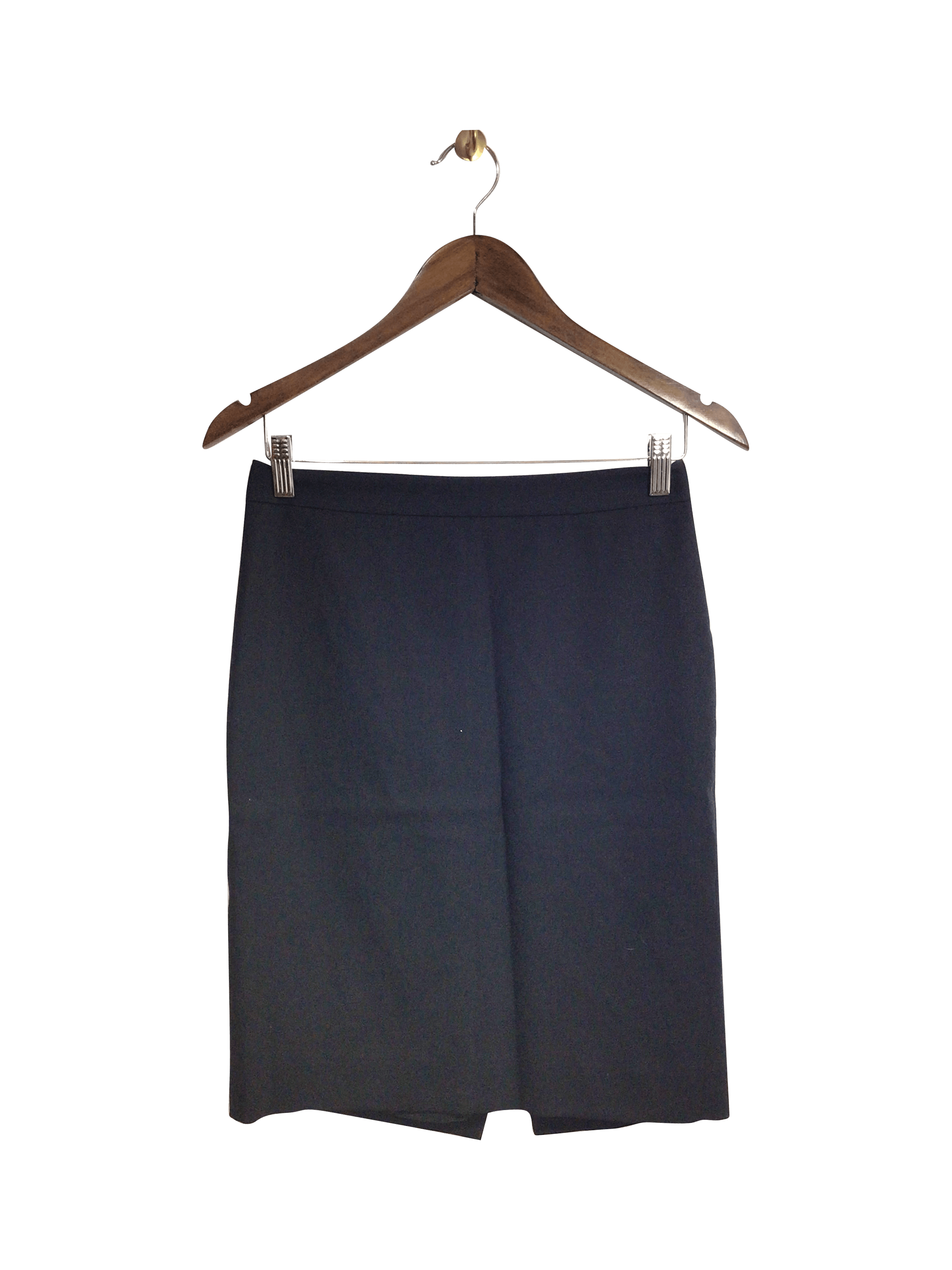 J. CREW Women's Stylish Second - Hand Casual Black Skirt, Size 2 with Regular Fit