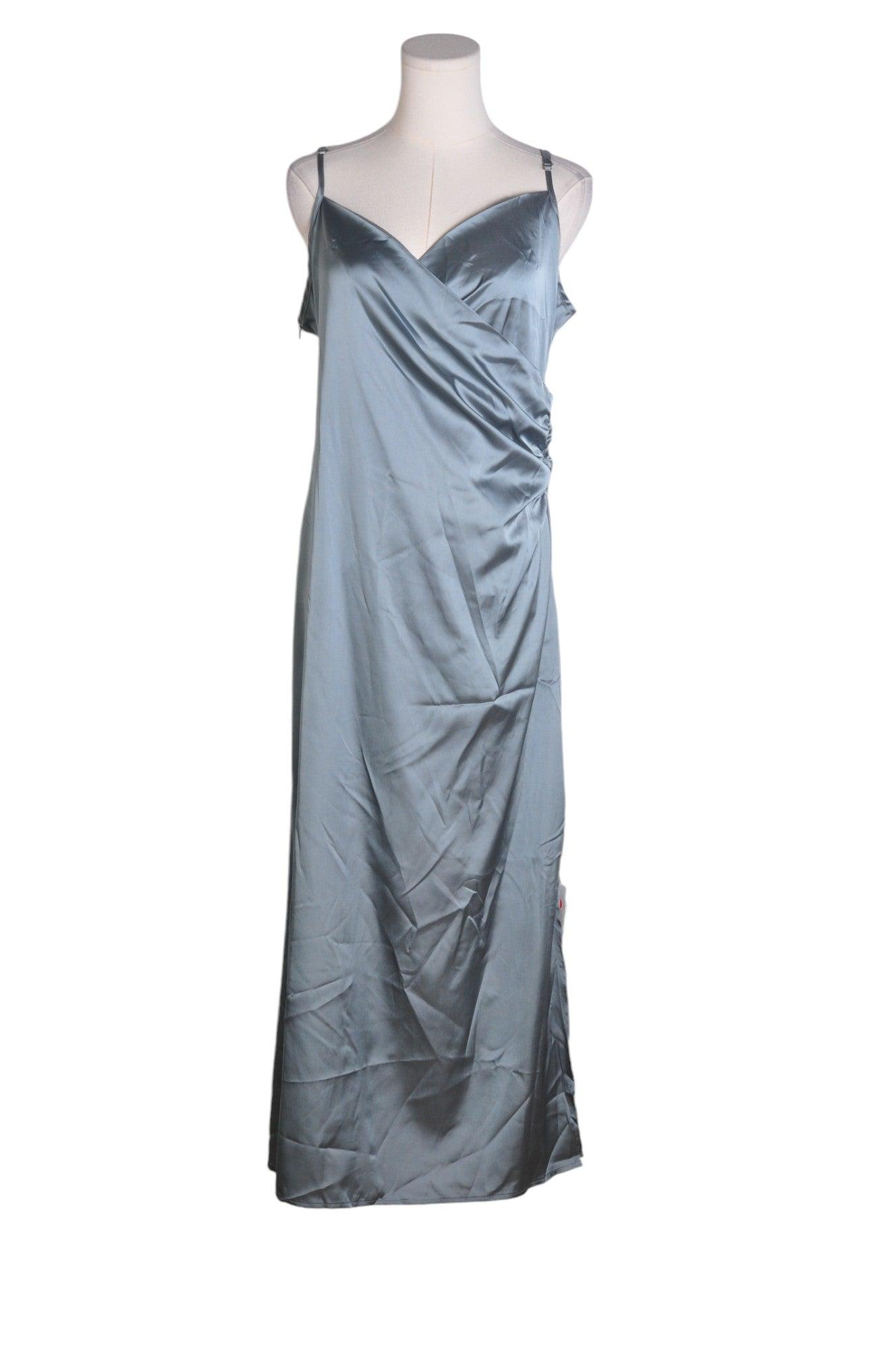 CIDER Women's Stunning Blue Regular-Fit XL Maxi Dress