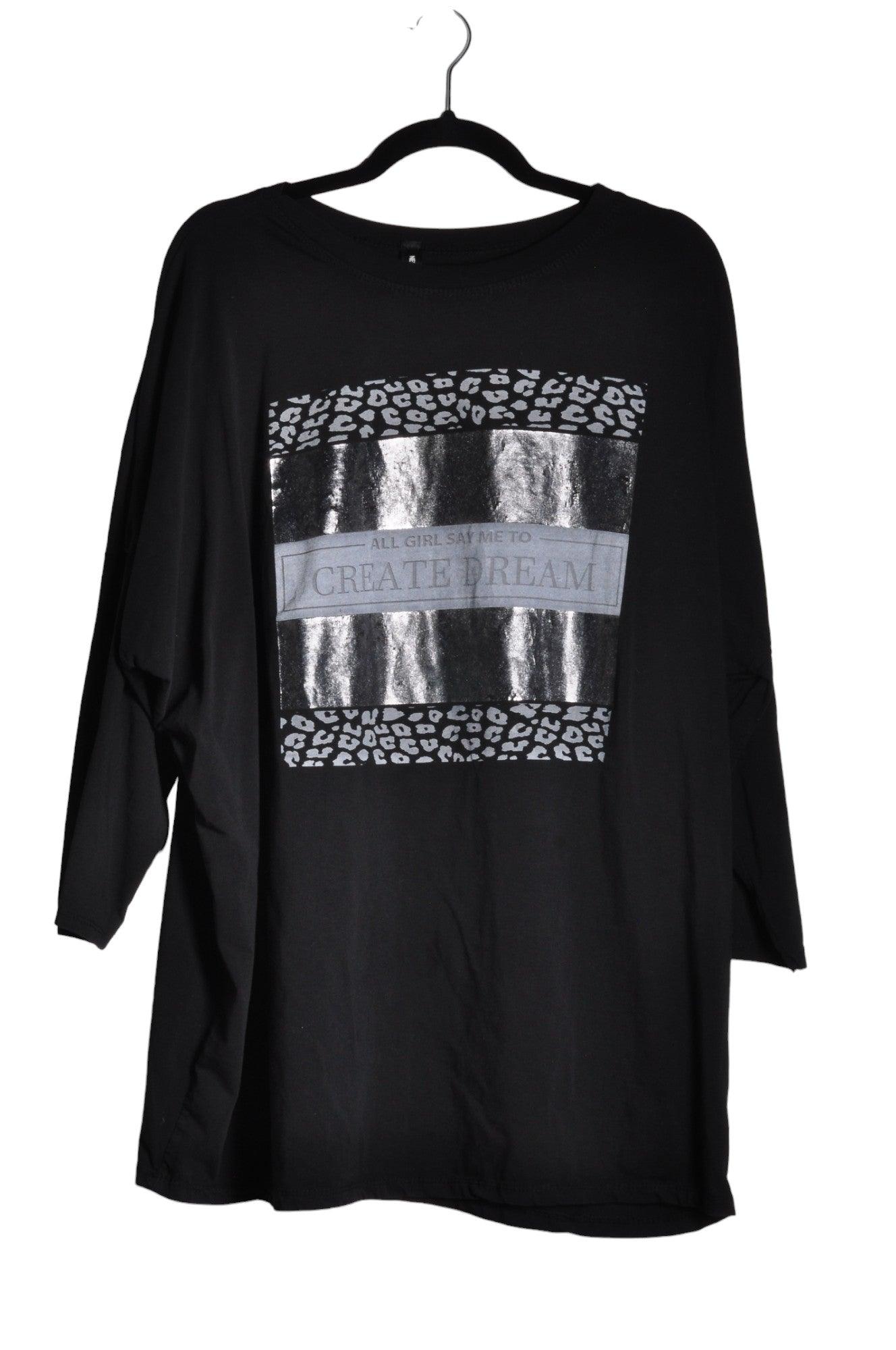 NEW COLLECTION Stylish Women's Regular Fit Black T-Shirts - Size L