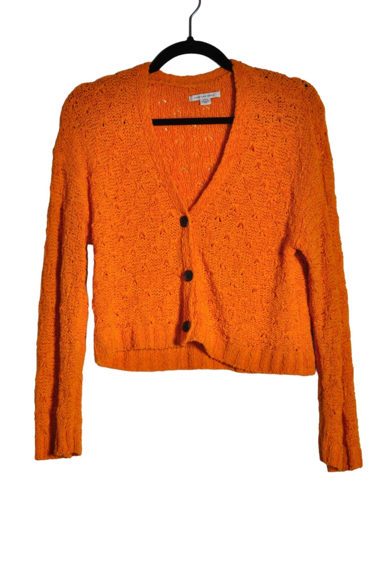 Gorgeous AMERICAN EAGLE Women's Orange Regular Fit Knit Tops - Size S