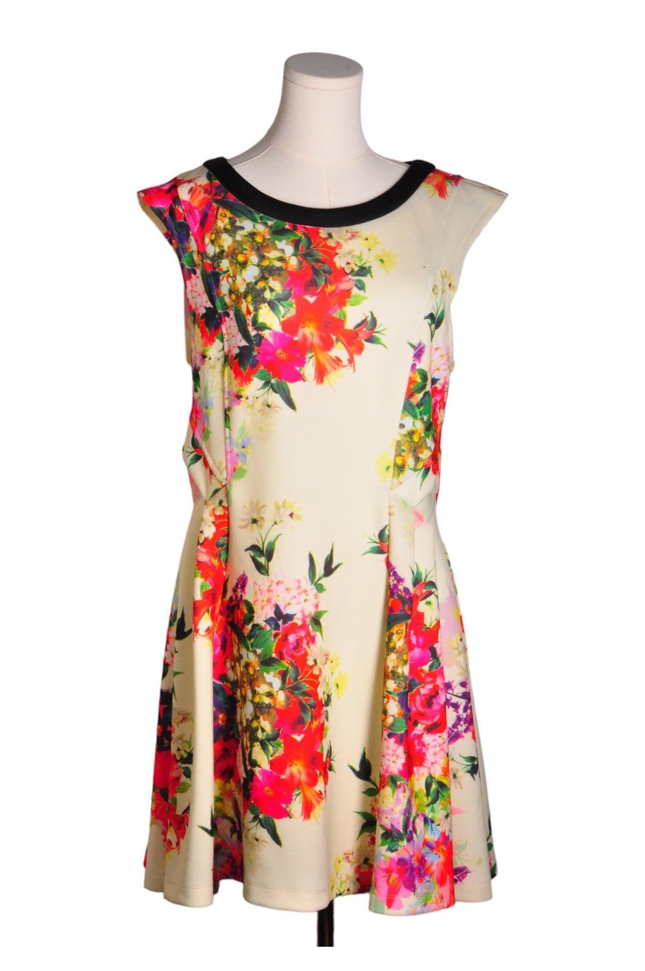 KERSH Second Hand Women's Regular Fit Beige Shift Dress - Size L