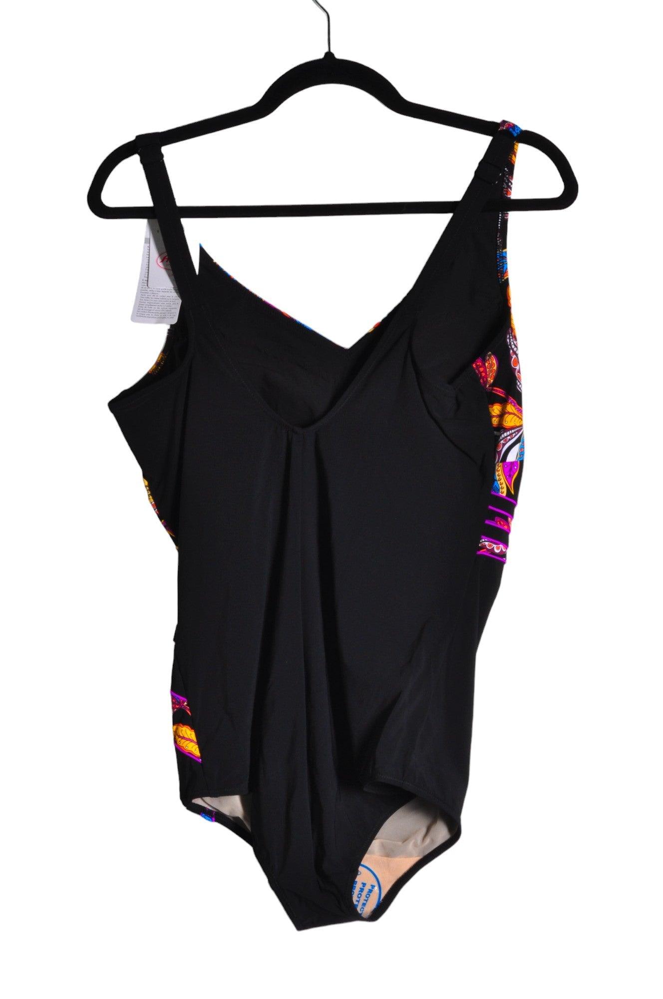 ANITA Women's Stylish One Piece Black Swimsuit - Regular Fit, Size 18