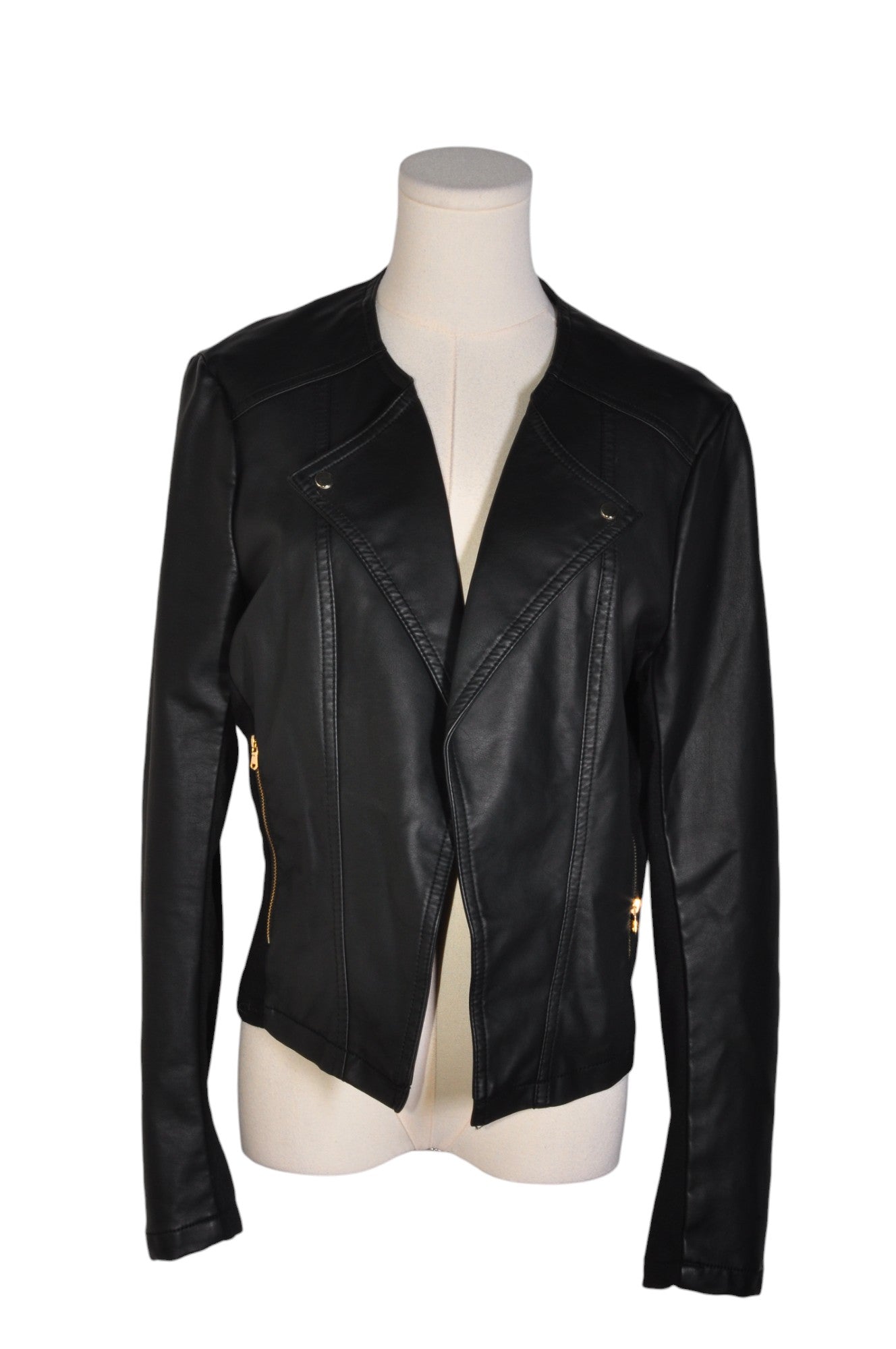 Stylish DYNAMITE Women's Regular Fit Black Coat - Size L