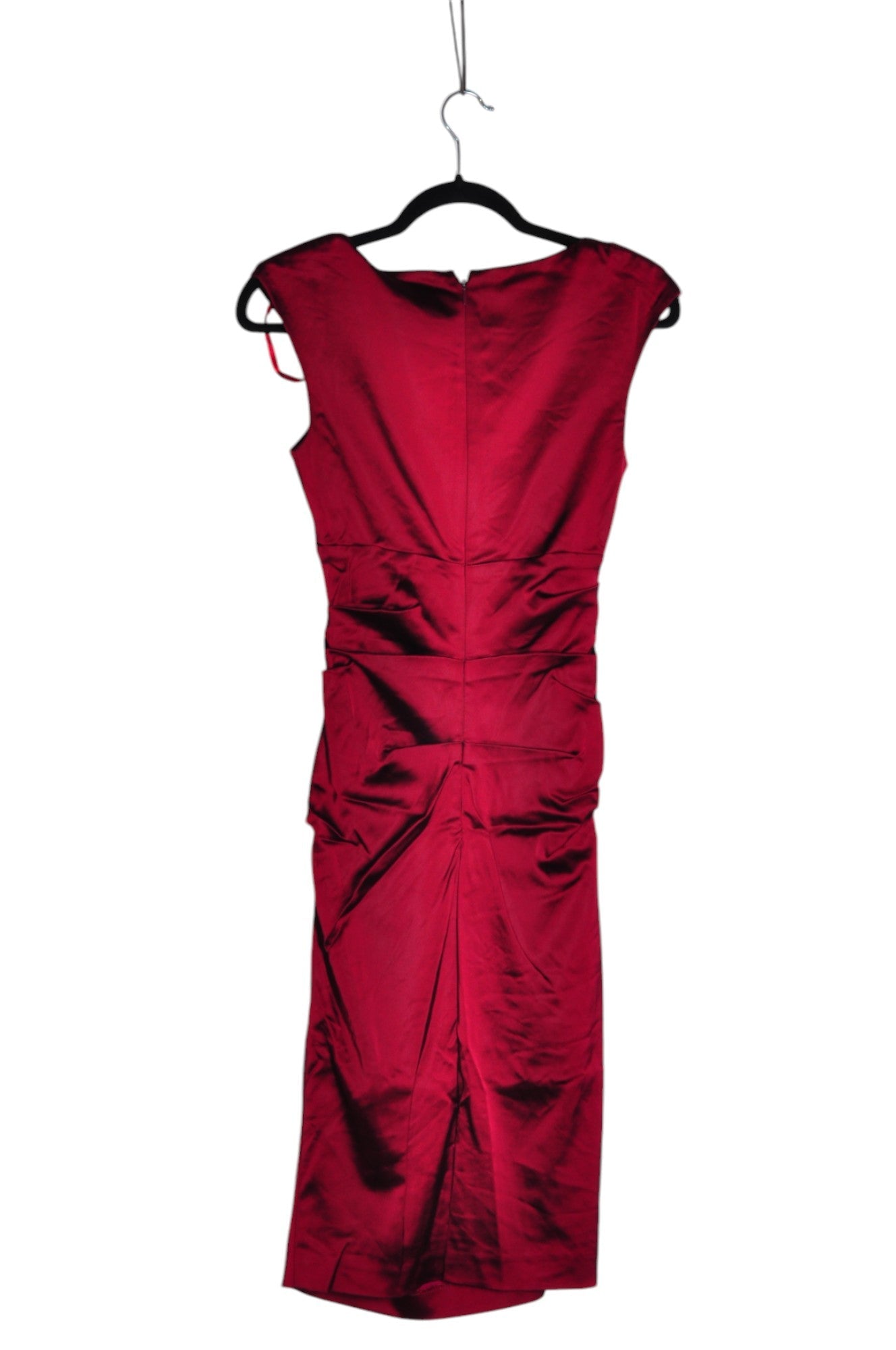 Stylish CHATEAU Women's Red Maxi Dress - Regular Fit, Size XS