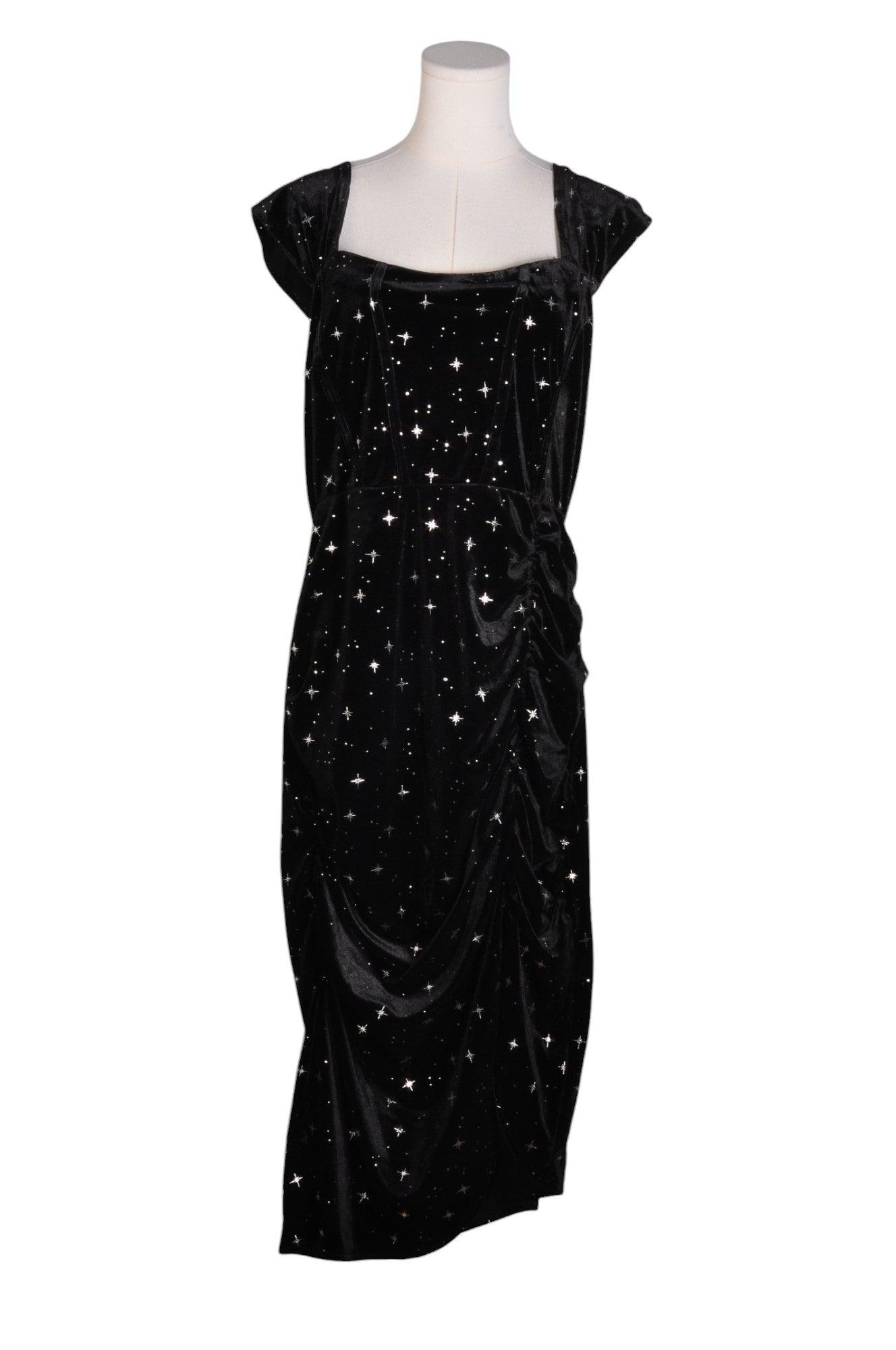 CIDER Women's Stylish Black 0XL Regular Fit Maxi Dress - Second Hand Gem
