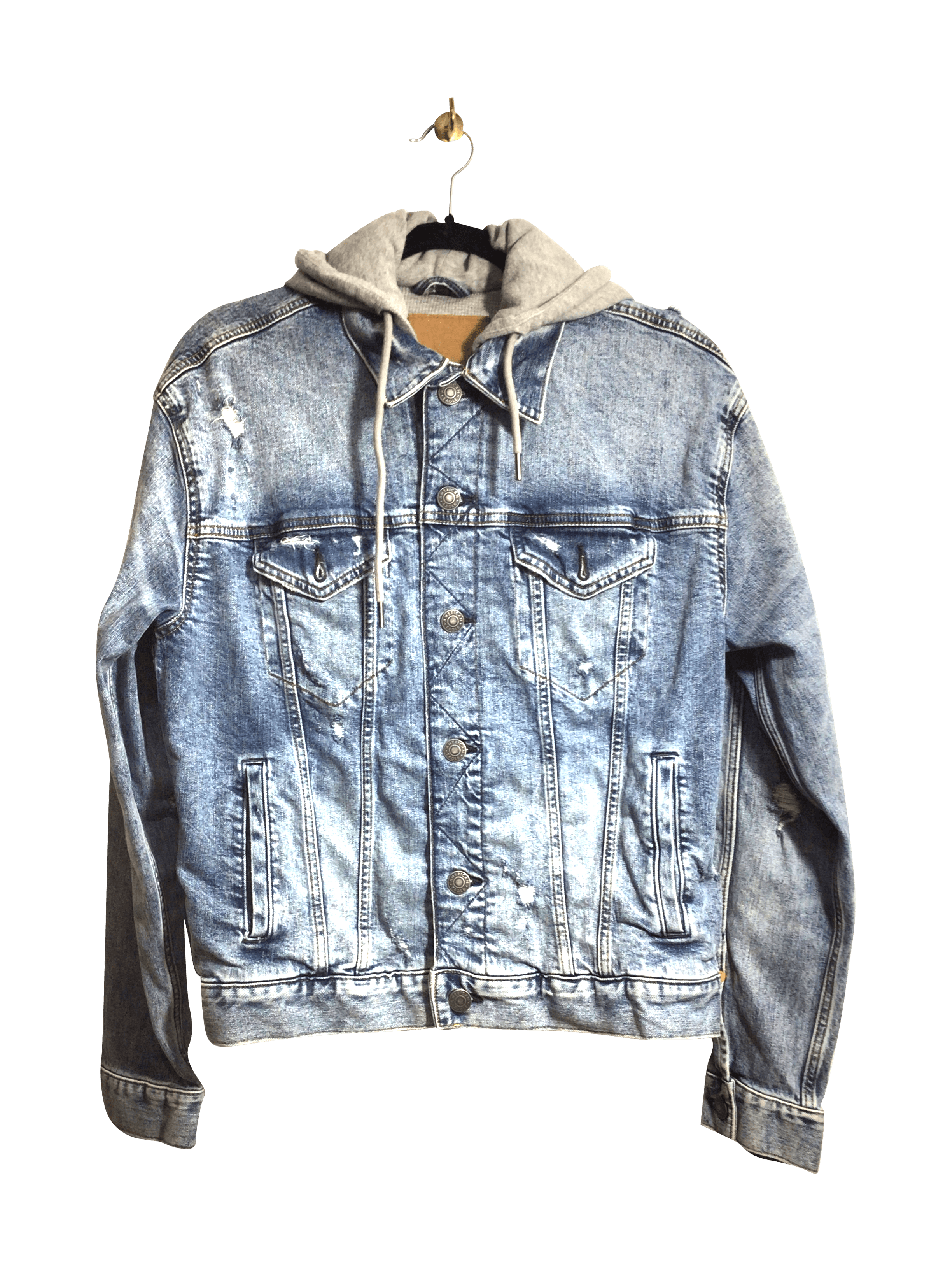 AMERICAN EAGLE Stylish Women's Blue Regular Fit Denim Jackets - Size M