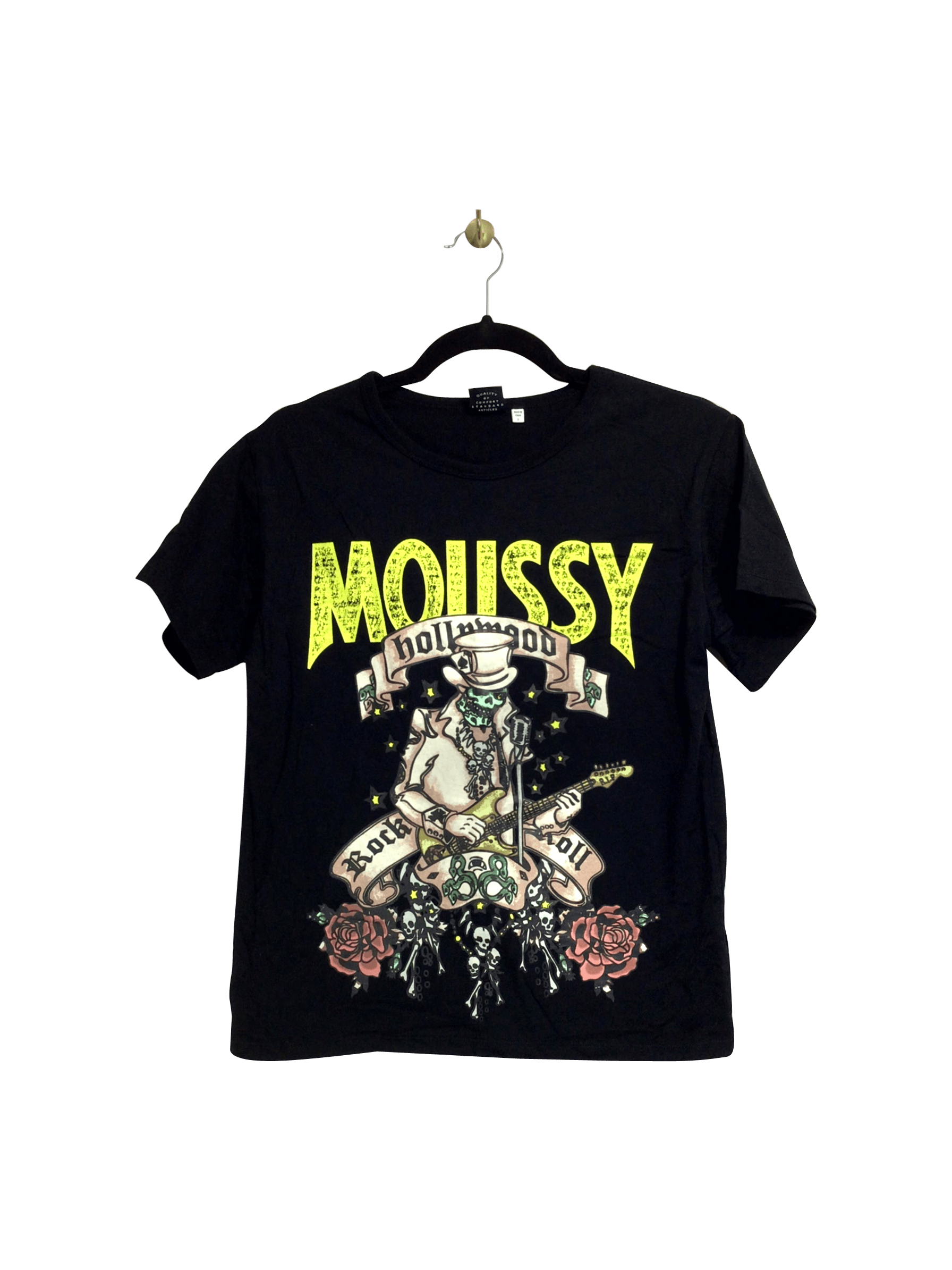 MOUSSY Stylish Regular Fit Blue T-shirt - Size S