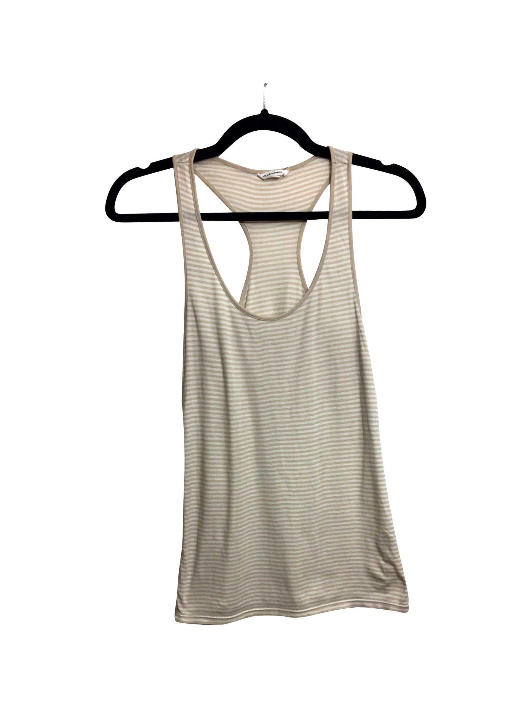 CLUB MONACO Stylish Regular Fit Beige Tank Top - Size S