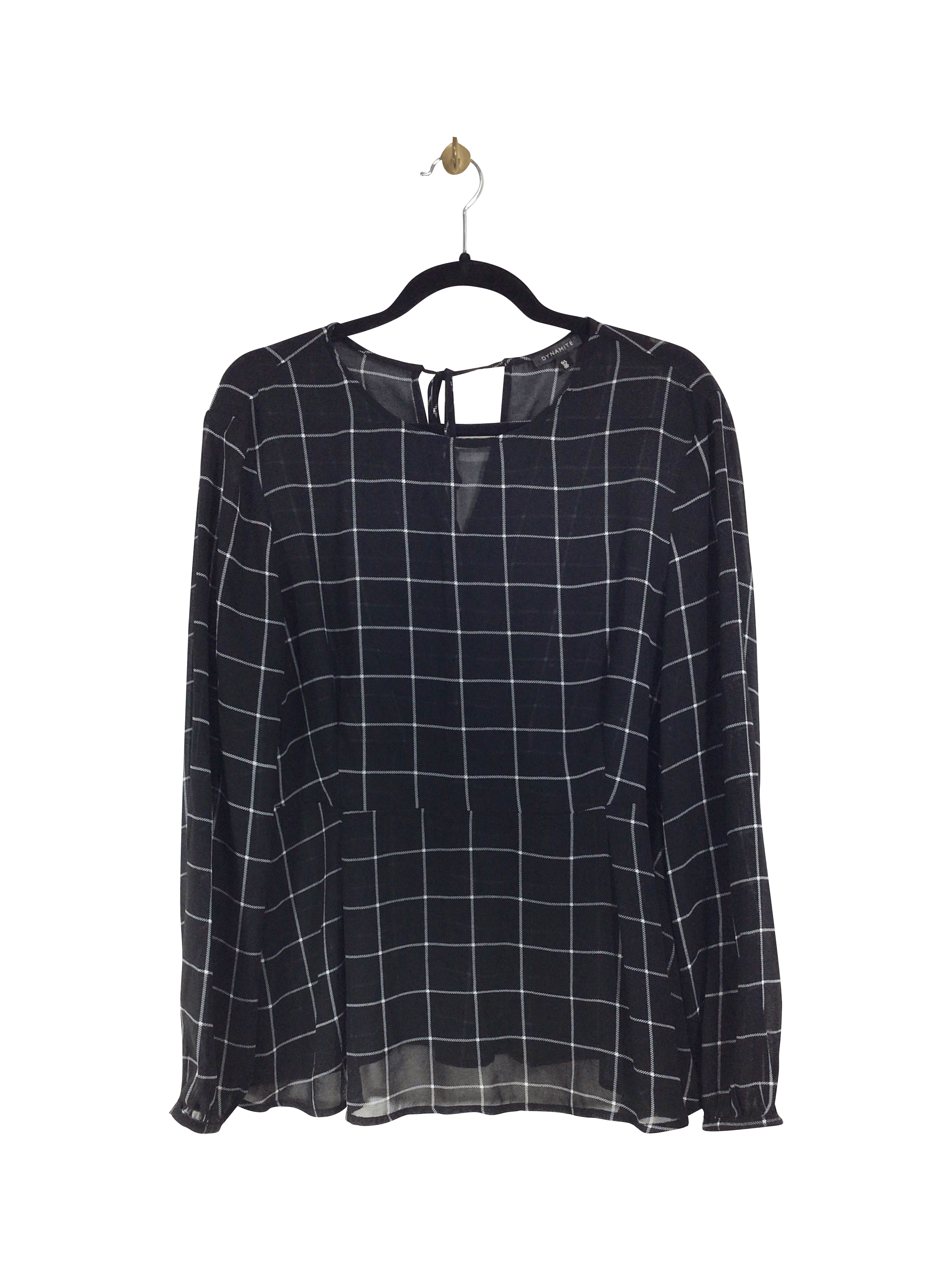 Stylish DYNAMITE Women's Regular Fit Black Blouse - Size L