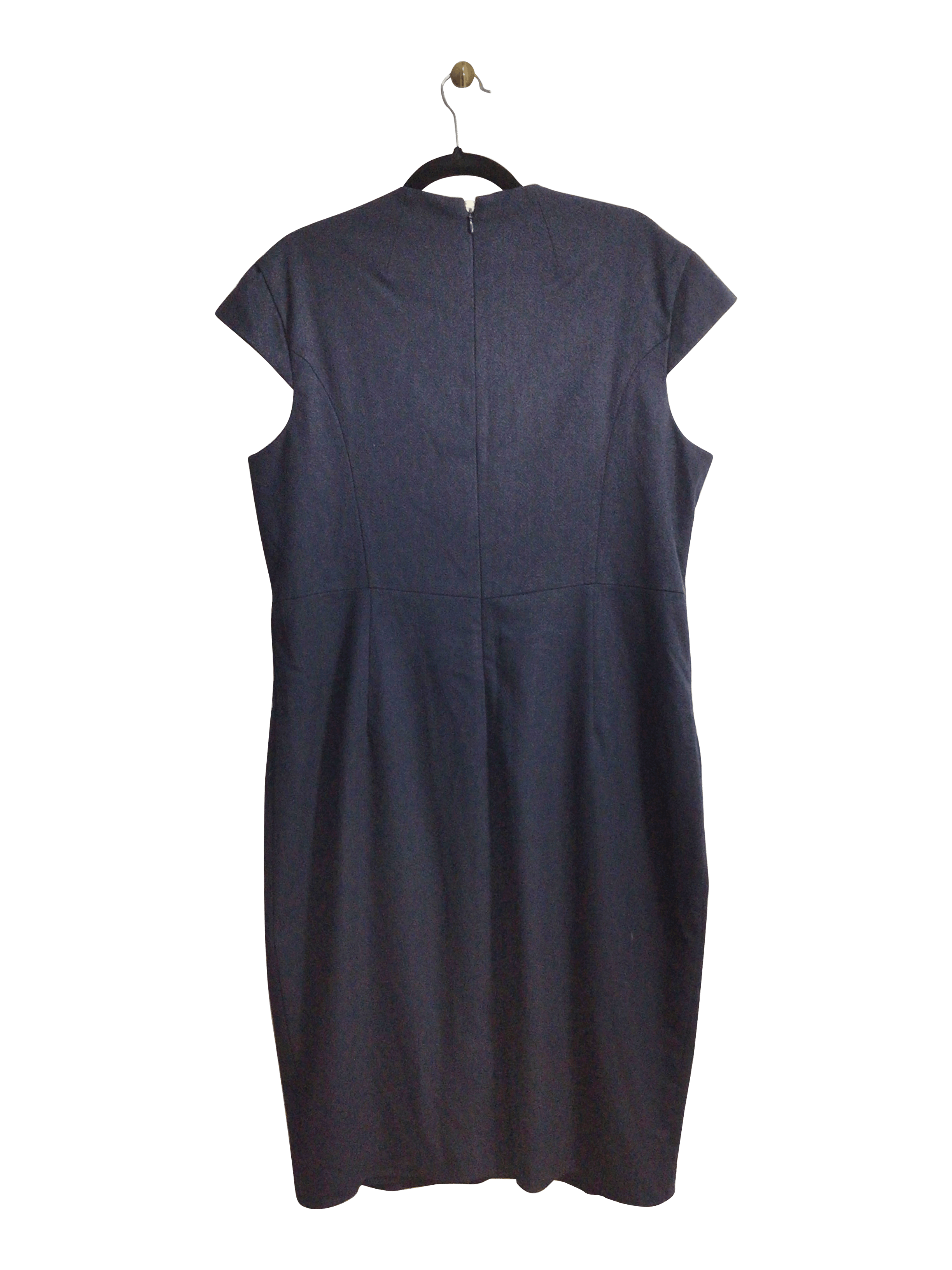Stylish CHATEAU Women's Blue Regular Fit XXL Midi Dress