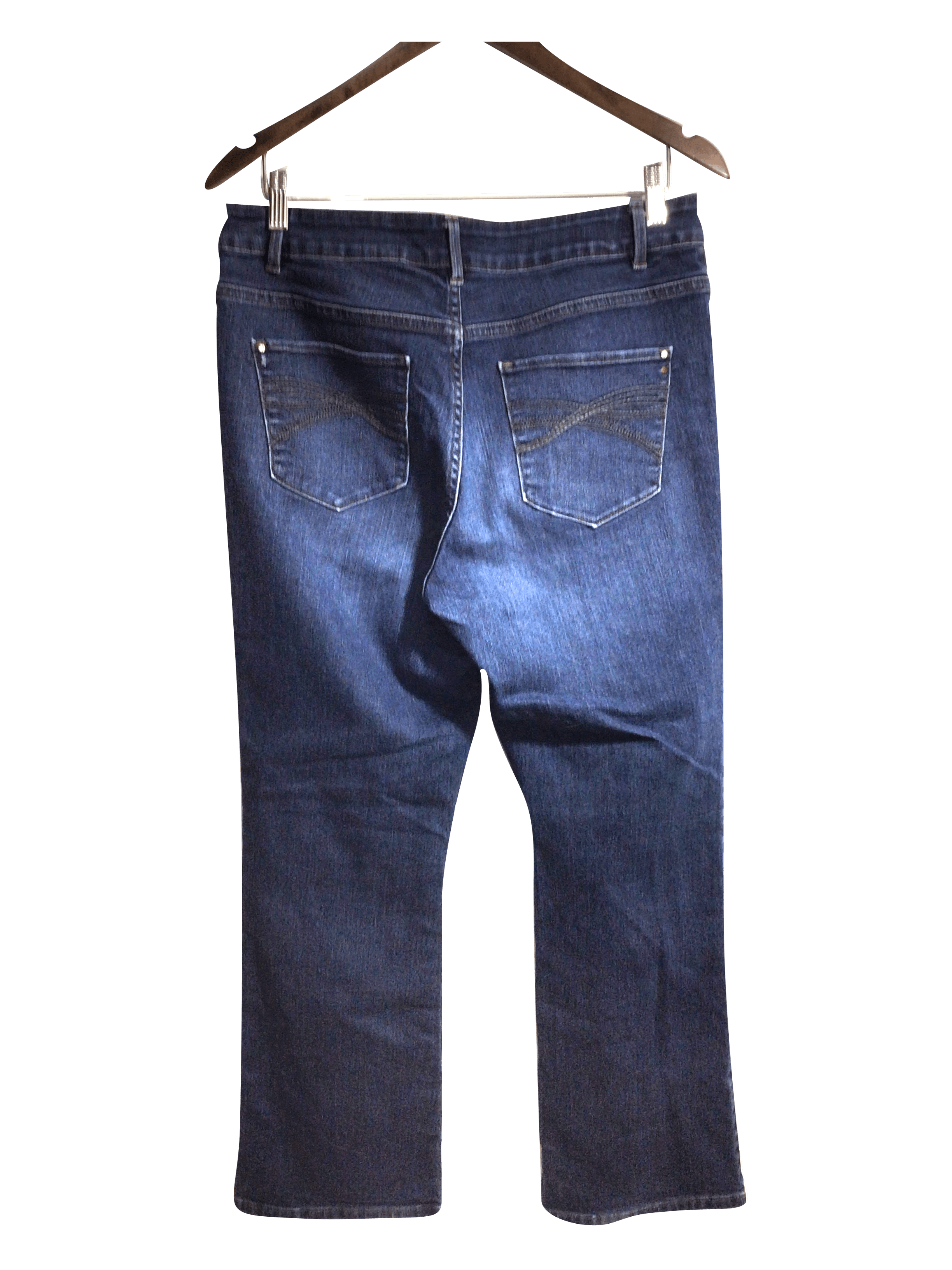 DENVER HAYES Stylish Women's Blue Regular Fit Straight-Legged Jeans - Size 10x30