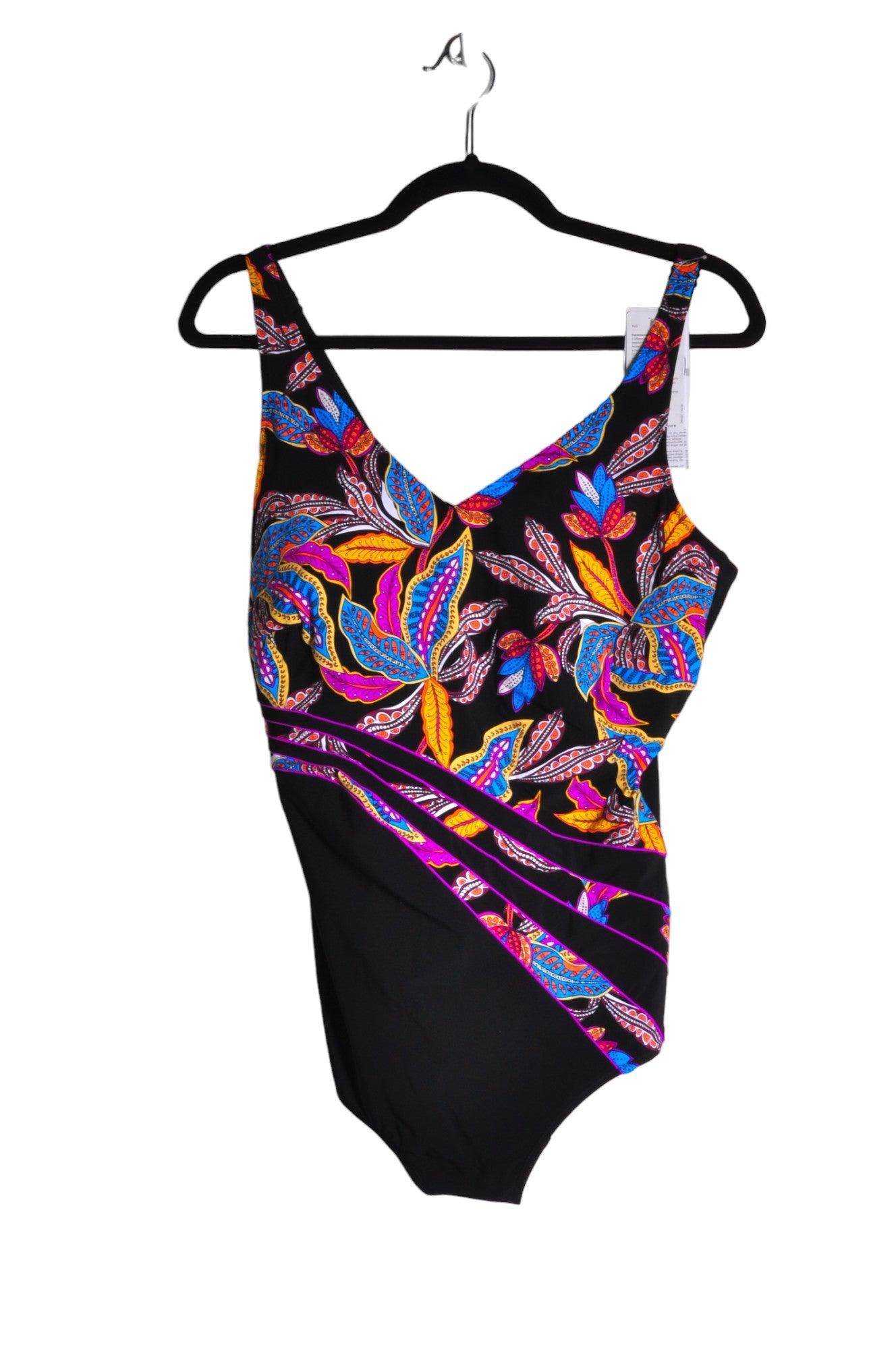ANITA Women's Stylish One Piece Black Swimsuit - Regular Fit, Size 18