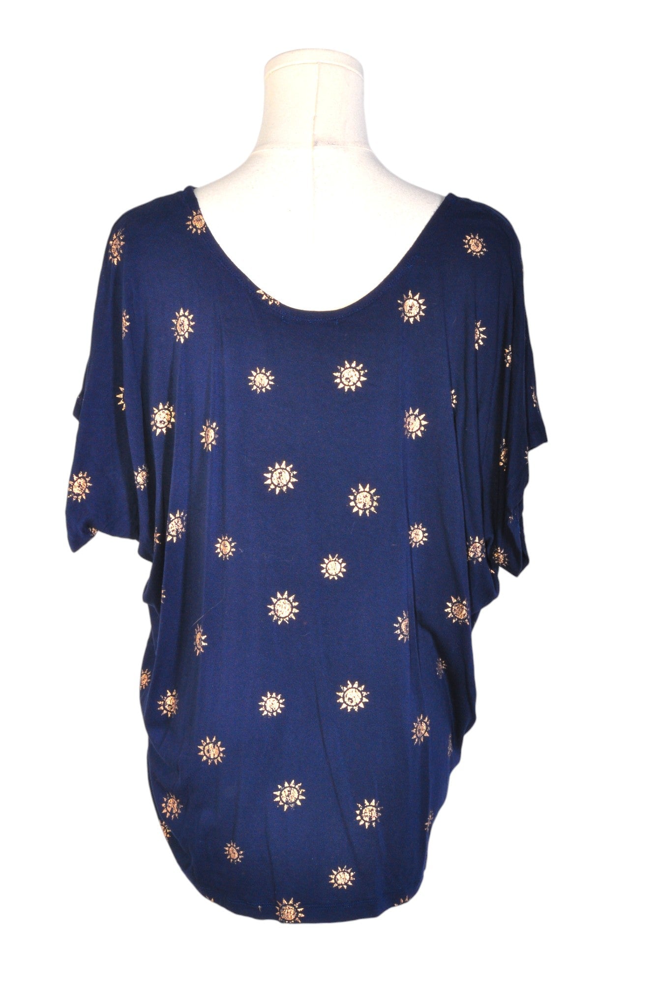 Stylish KIN & CAMI Regular Fit Blue Women's Blouses - Size L